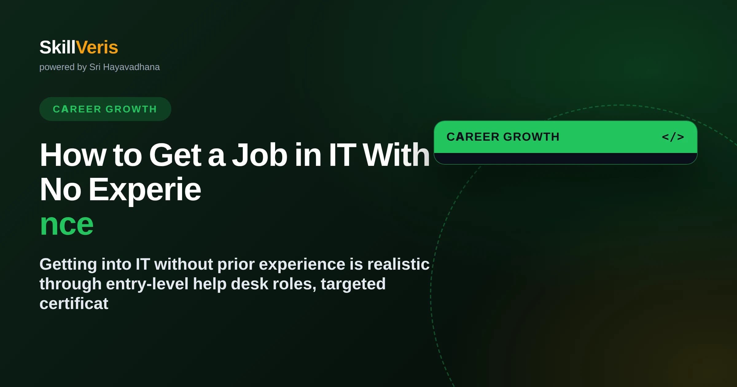 How to Get a Job in IT With No Experience