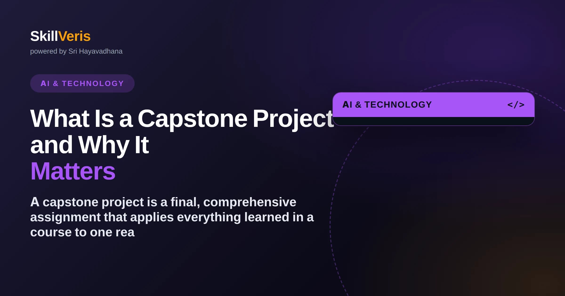 What Is a Capstone Project and Why It Matters