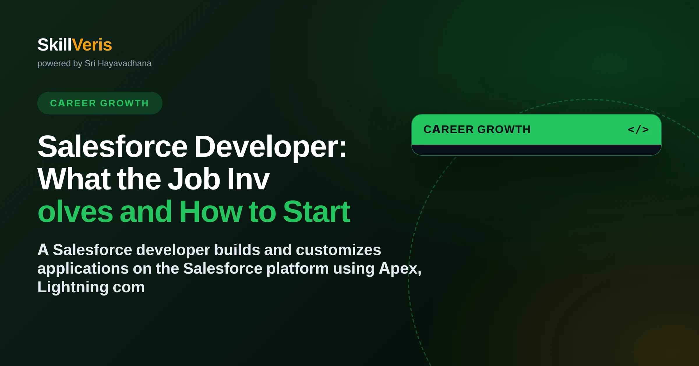 Salesforce Developer: What the Job Involves and How to Start