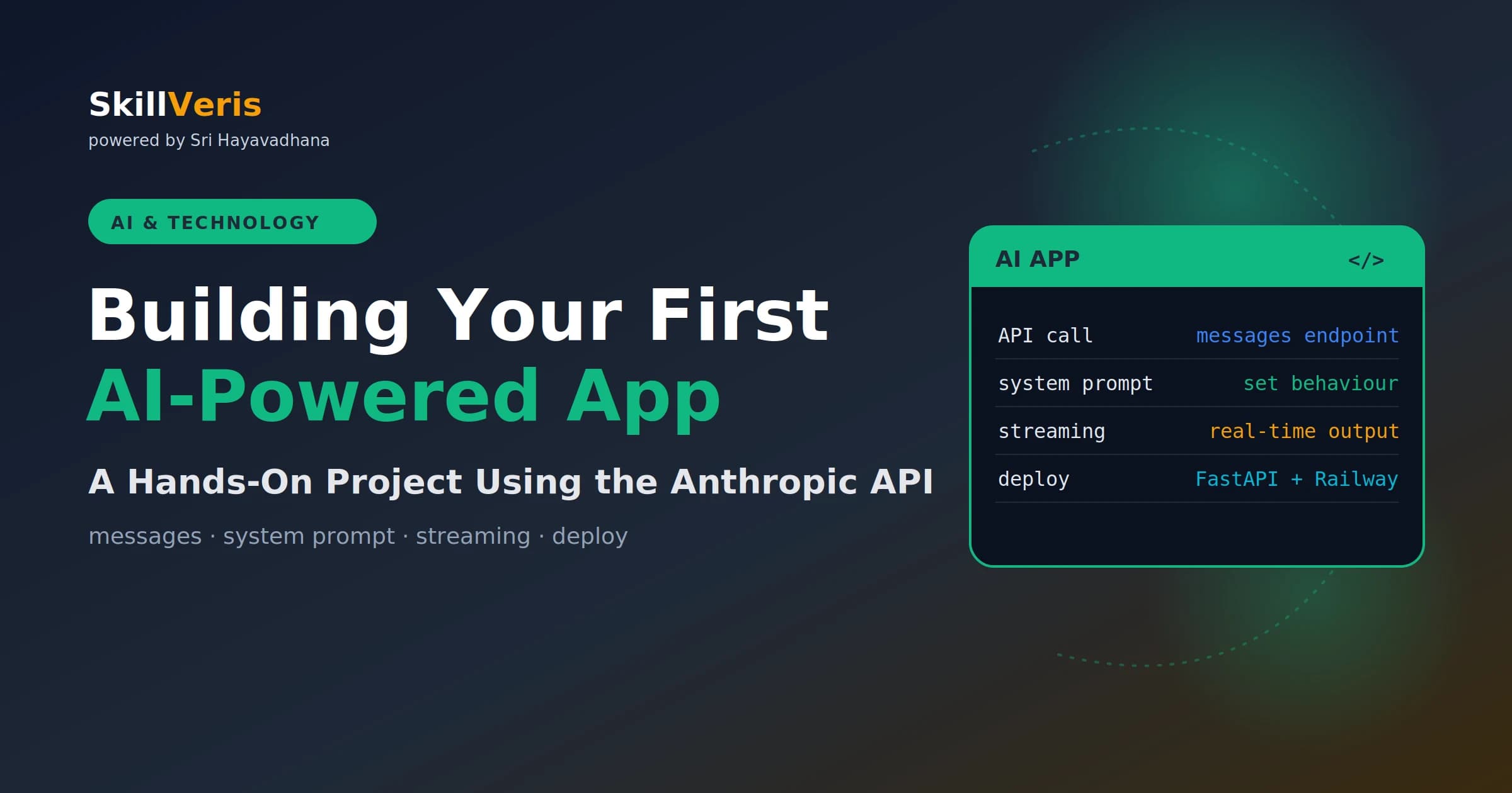 Building Your First AI-Powered App with the Anthropic API