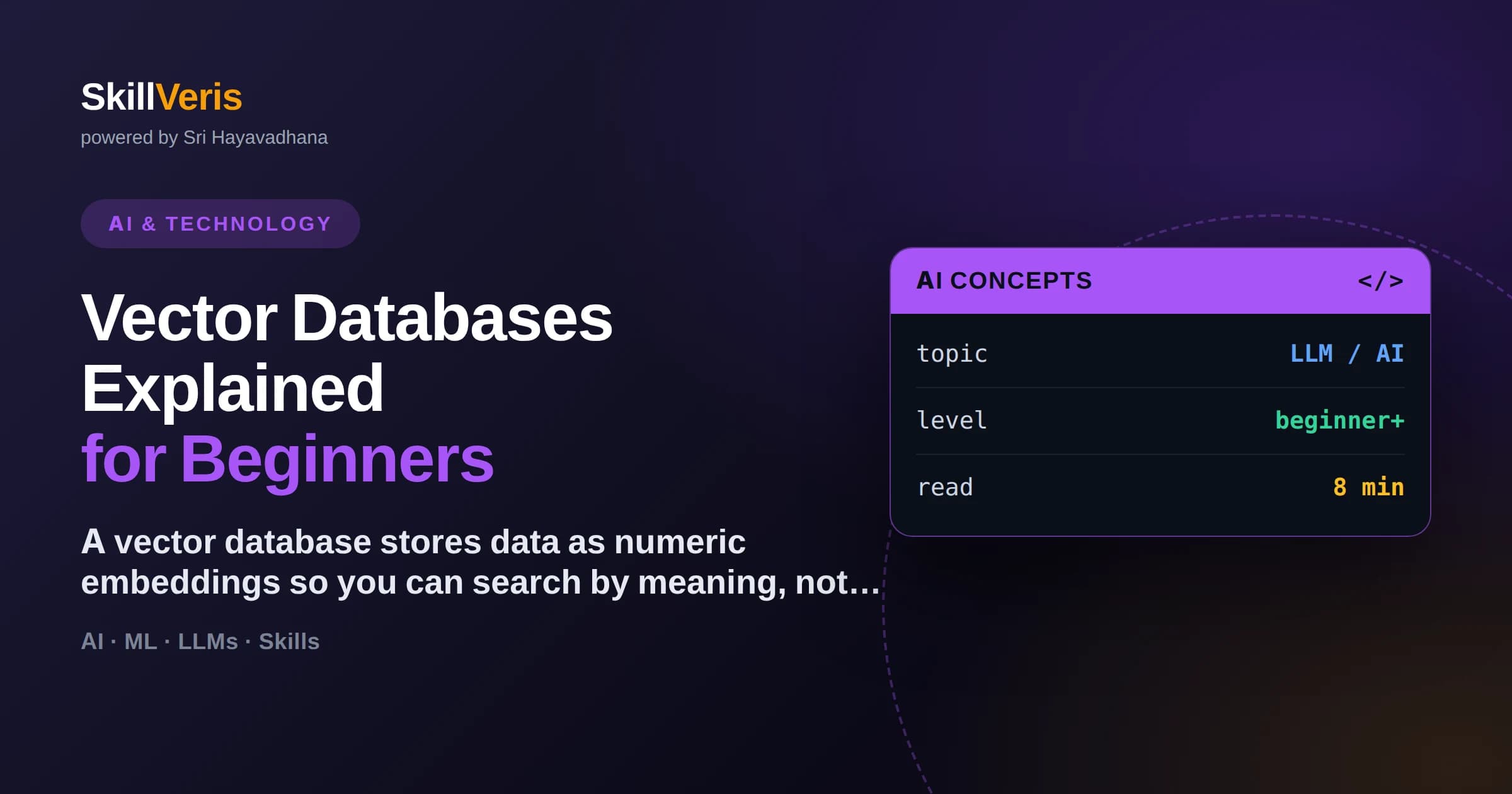 Vector Databases Explained for Beginners