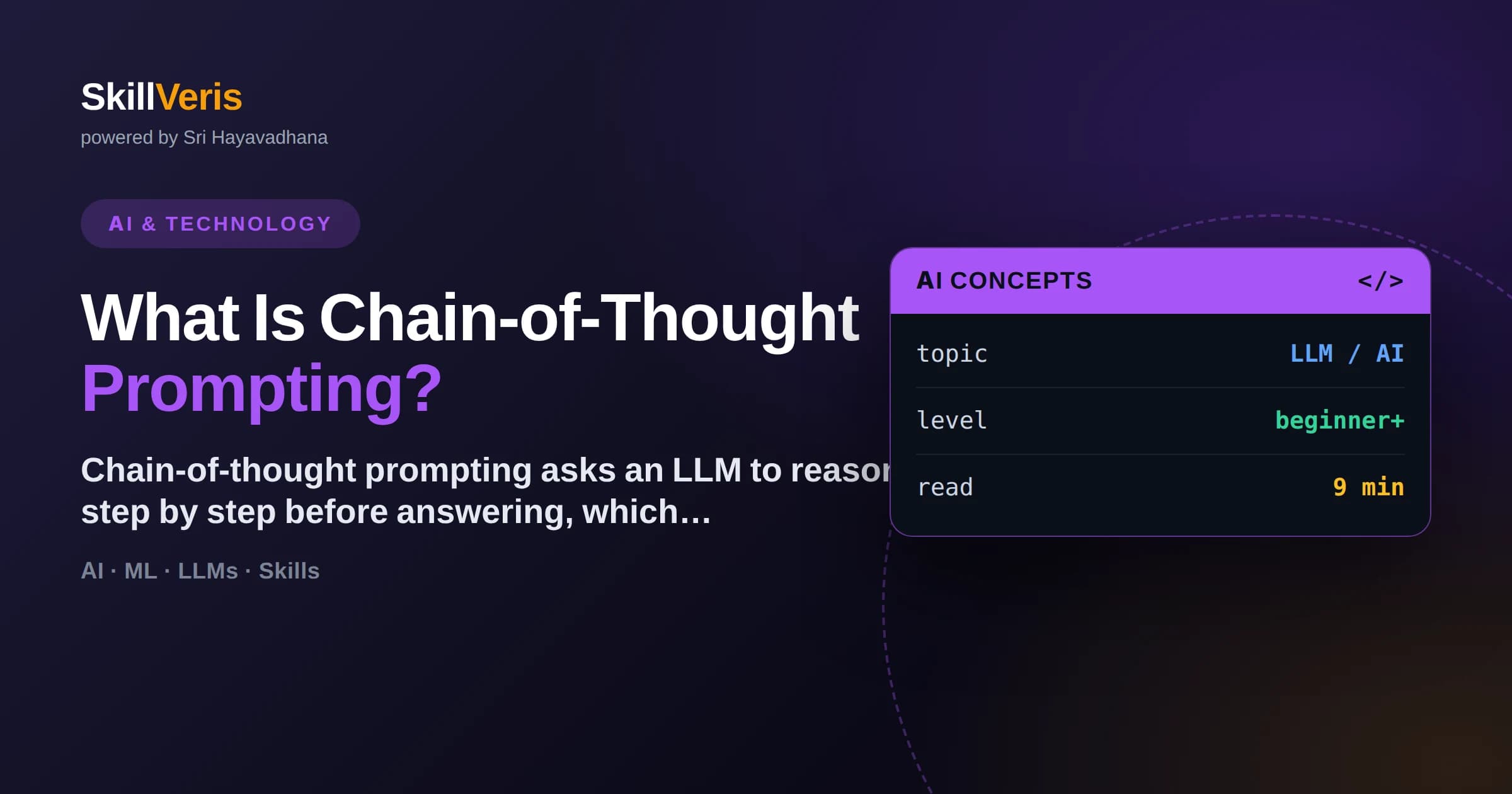 What Is Chain-of-Thought Prompting?