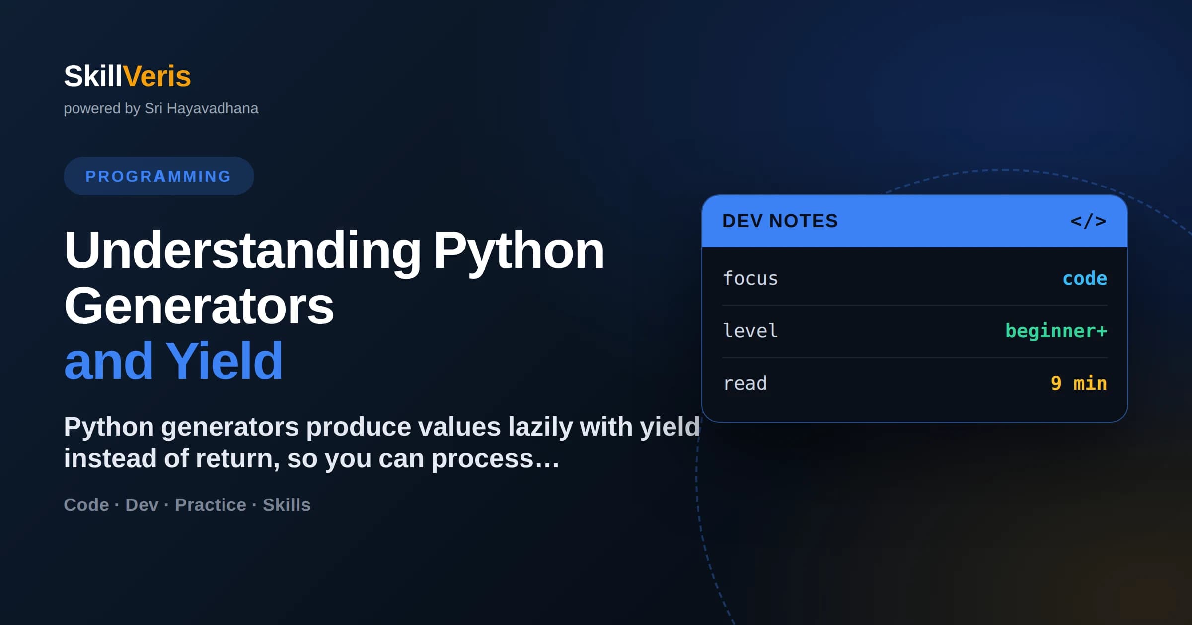 Understanding Python Generators and Yield