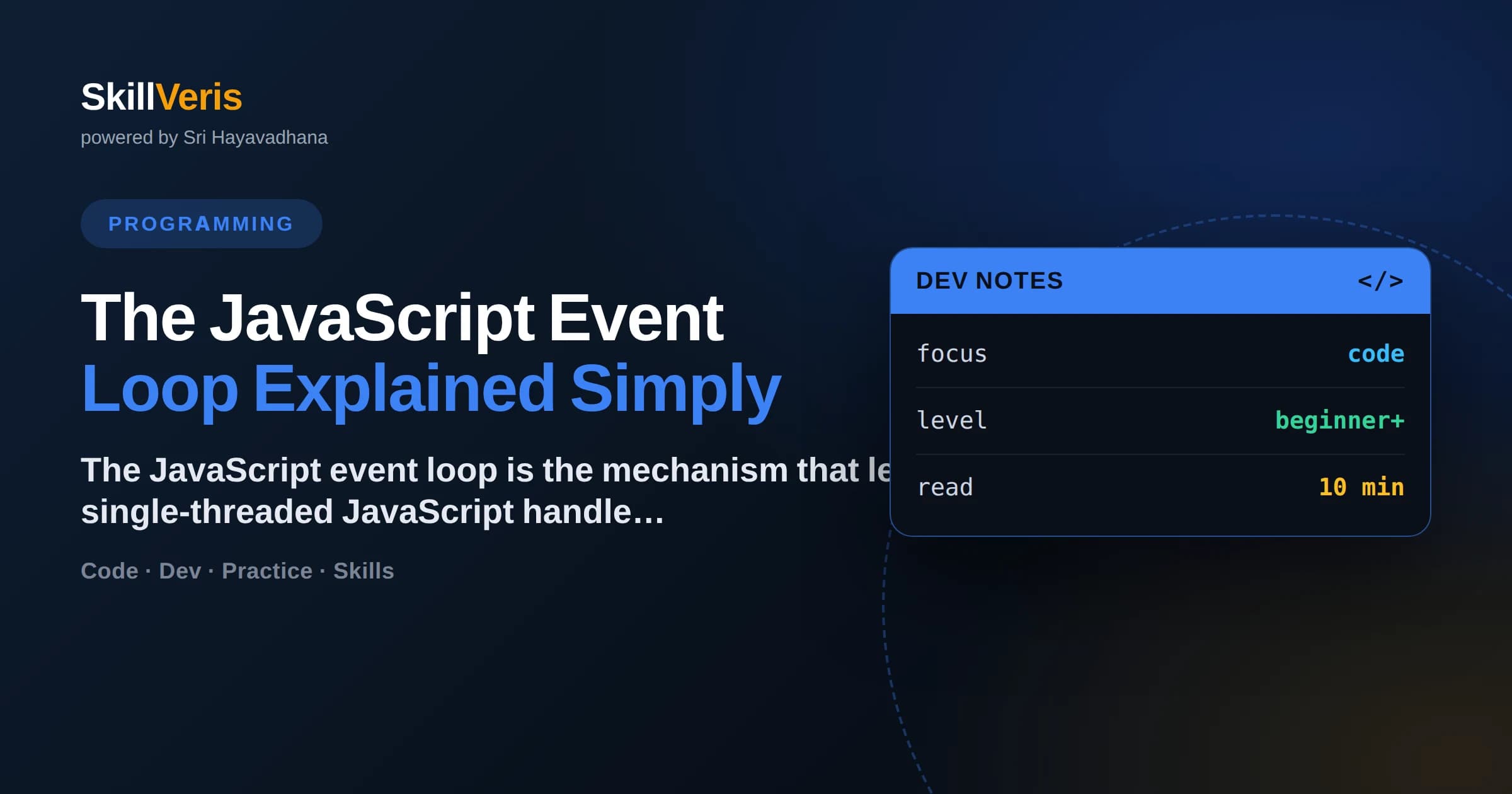 The JavaScript Event Loop Explained Simply