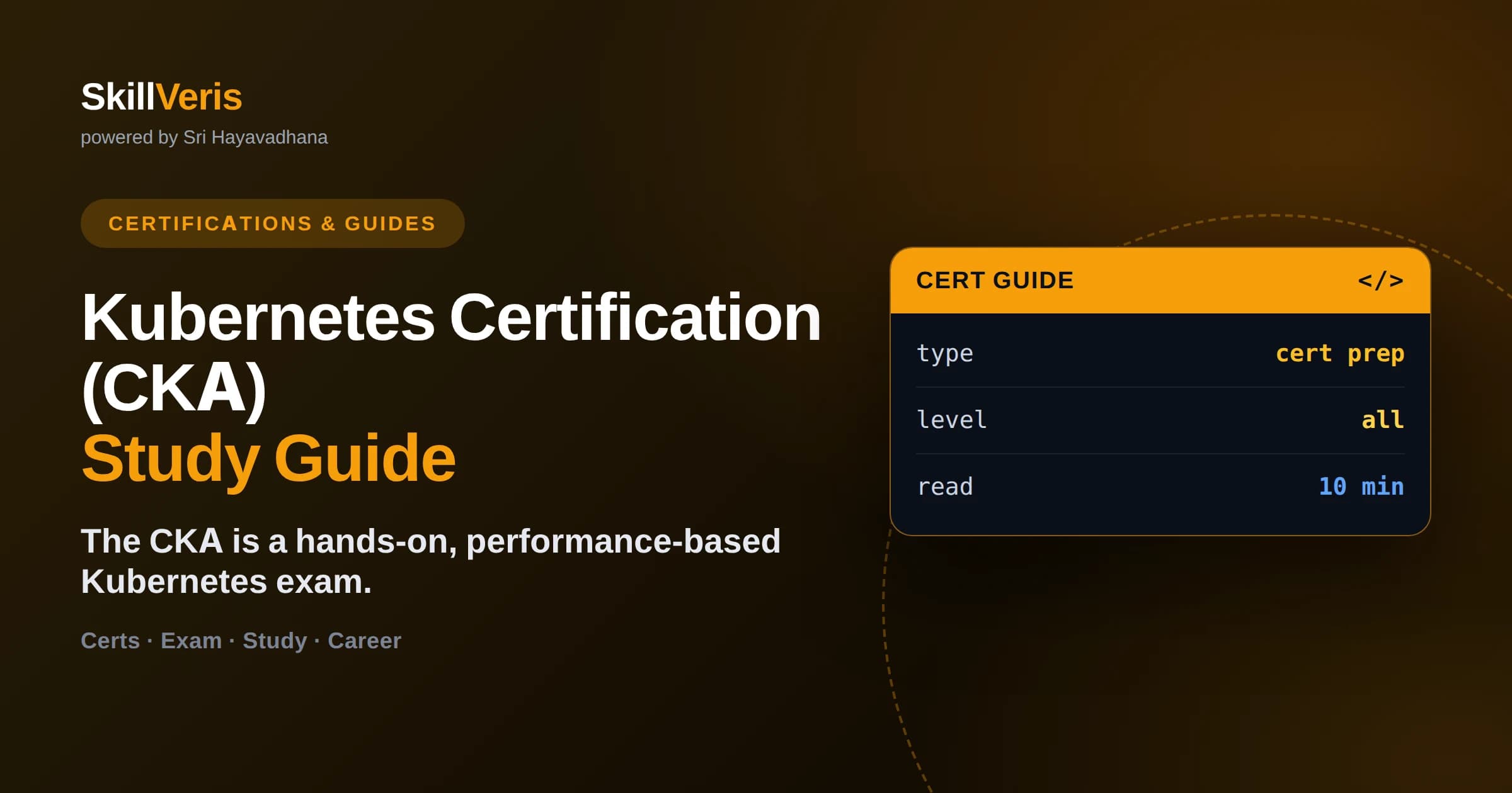 Kubernetes Certification (CKA) Study Guide