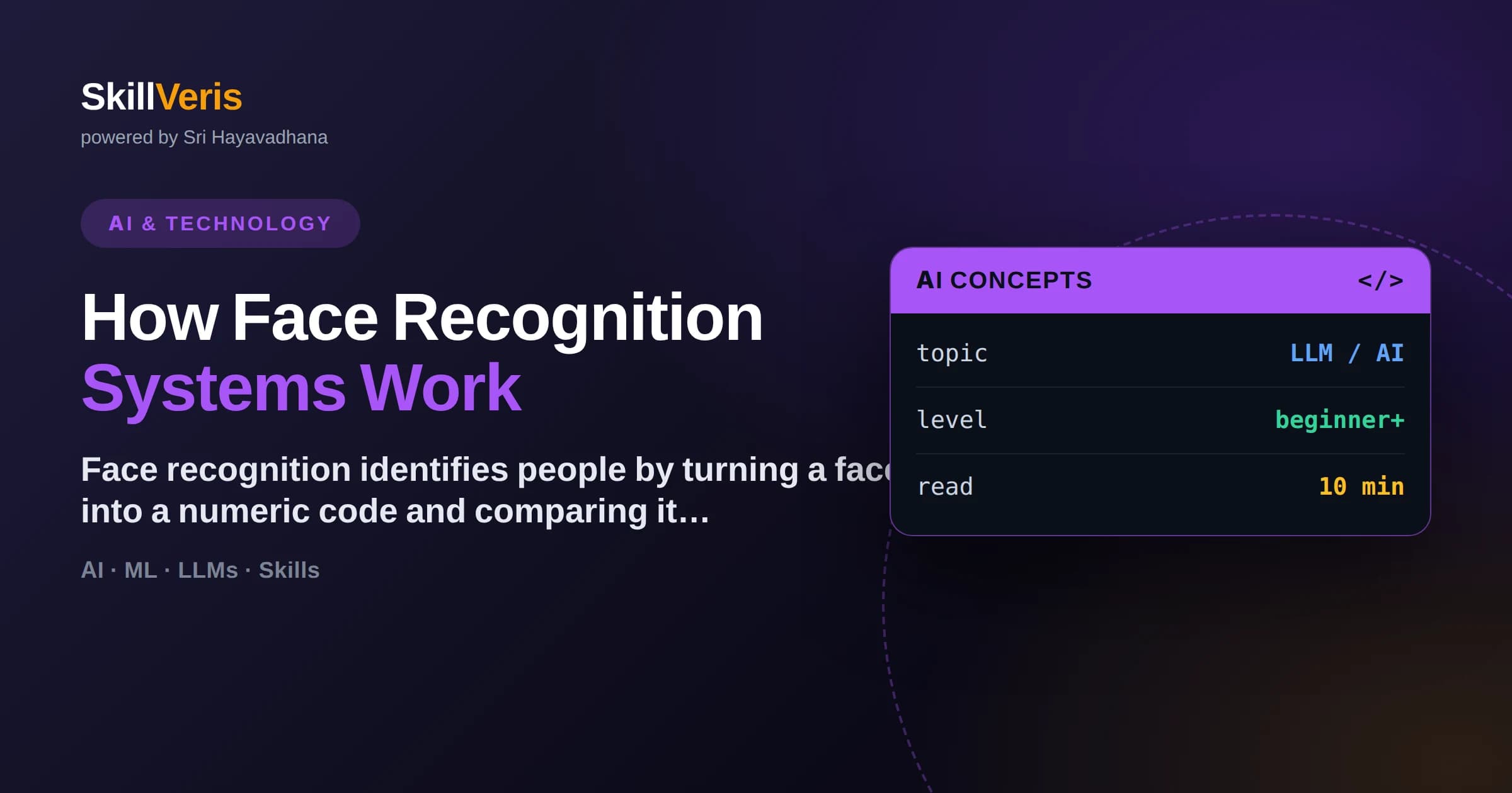 How Face Recognition Systems Work