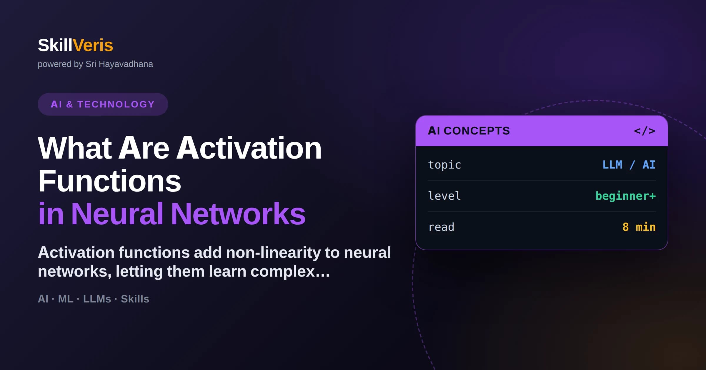 What Are Activation Functions in Neural Networks