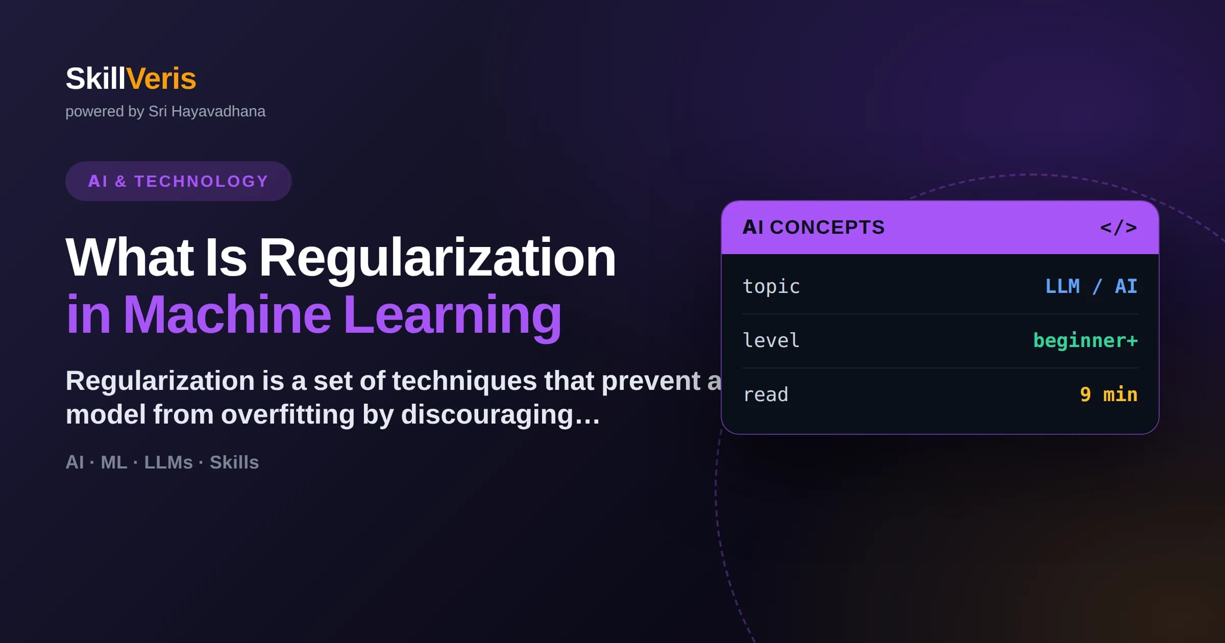 What Is Regularization in Machine Learning