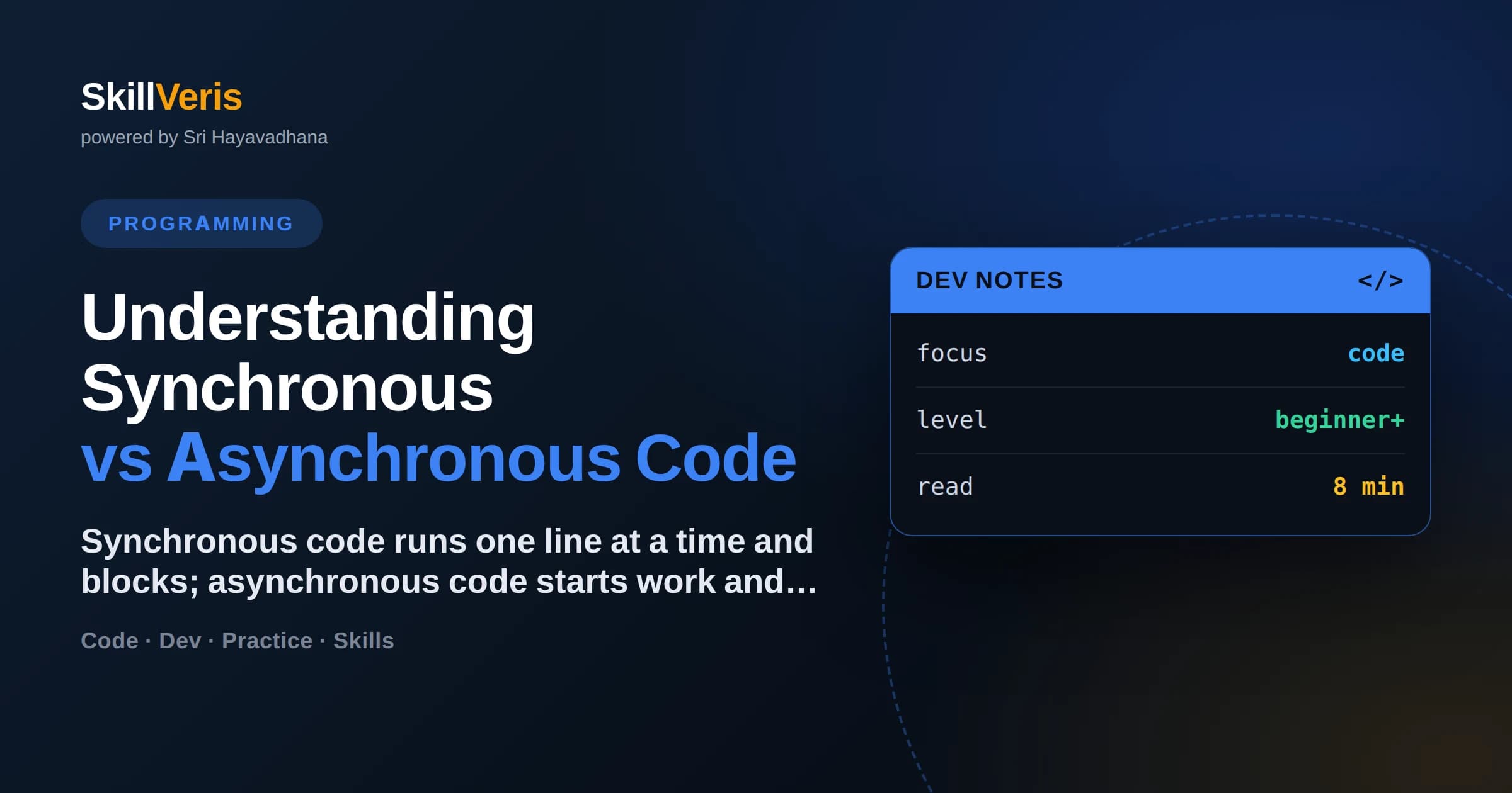 Understanding Synchronous vs Asynchronous Code