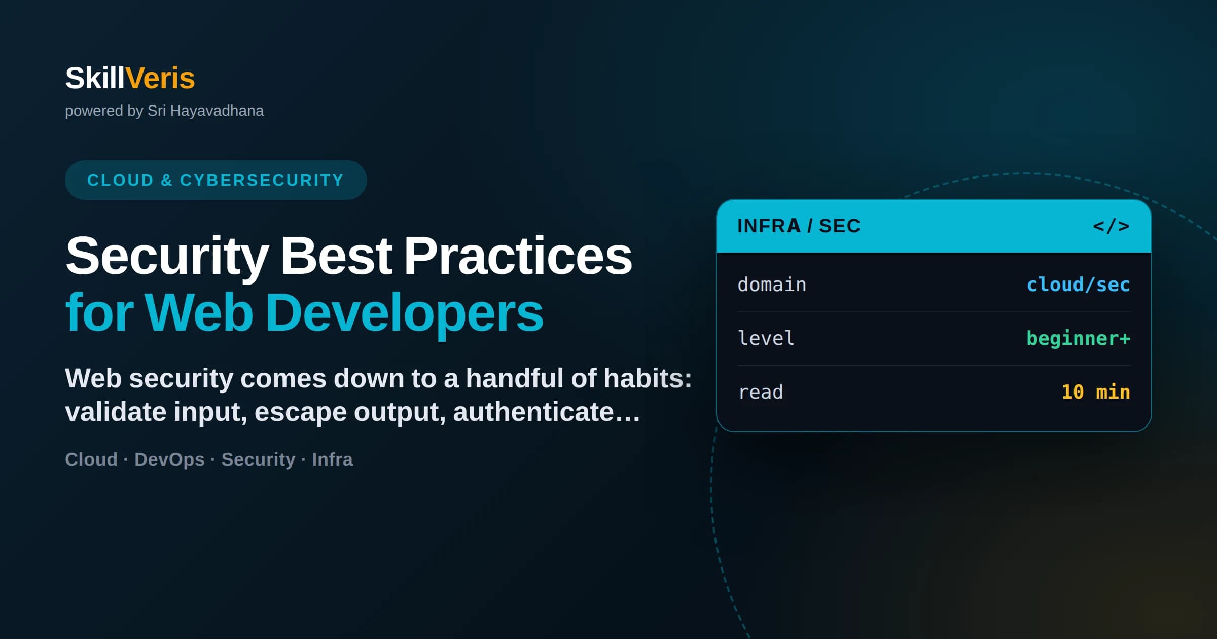 Security Best Practices for Web Developers