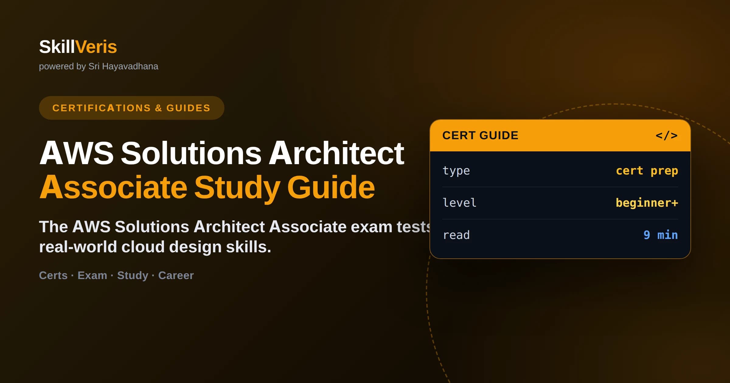 AWS Solutions Architect Associate Study Guide