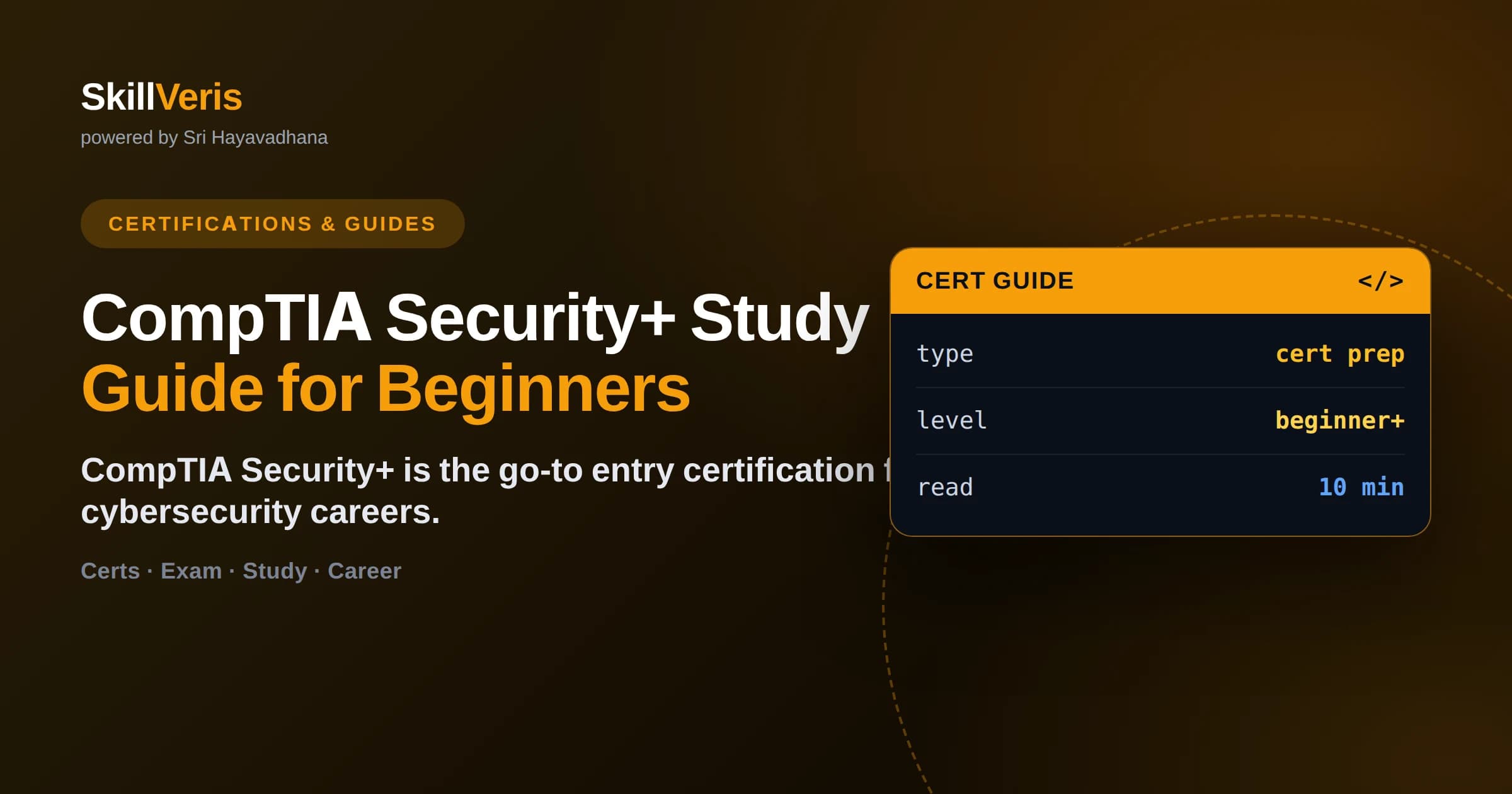 CompTIA Security+ Study Guide for Beginners