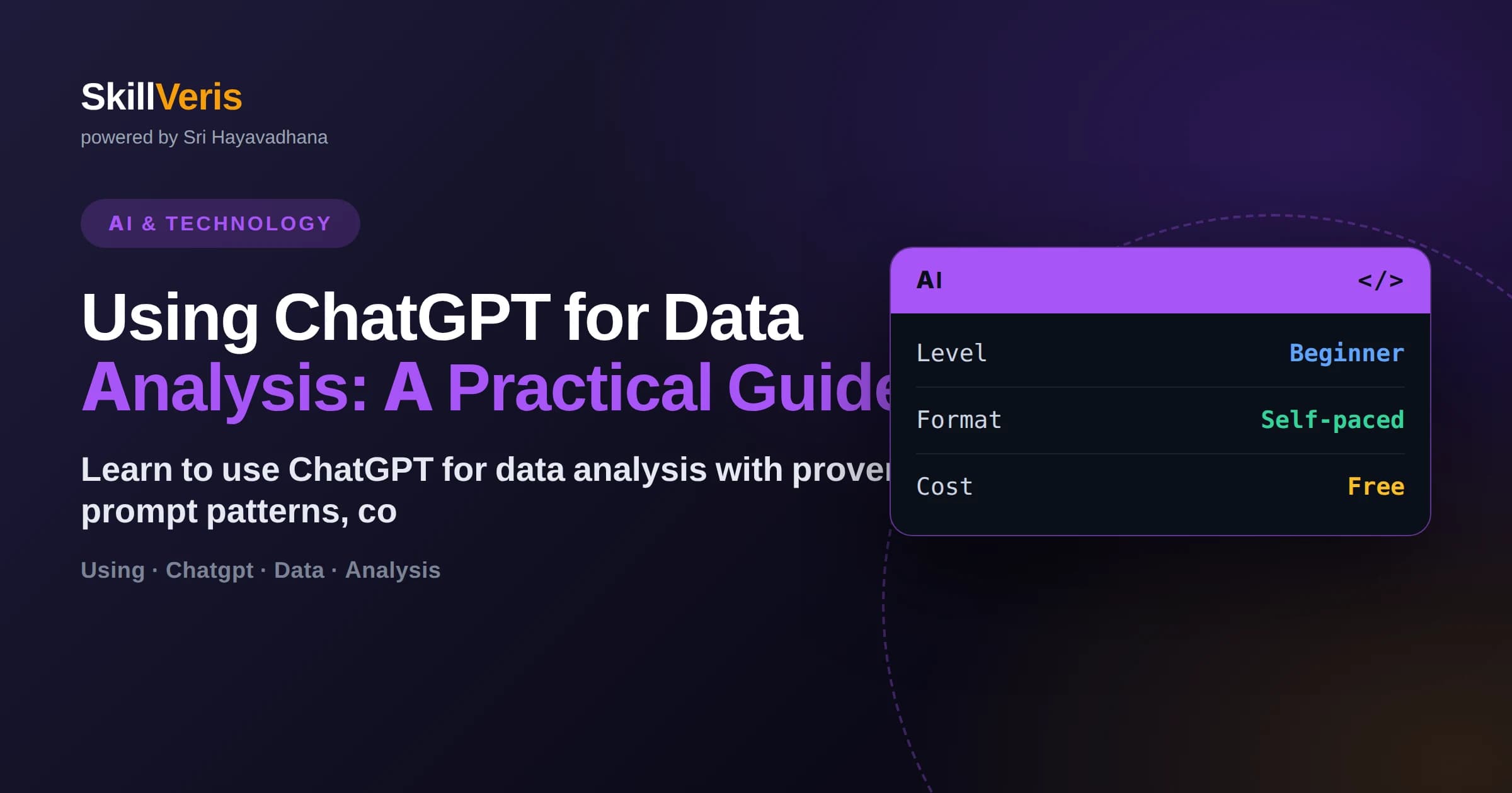 Using ChatGPT for Data Analysis: A Practical Guide