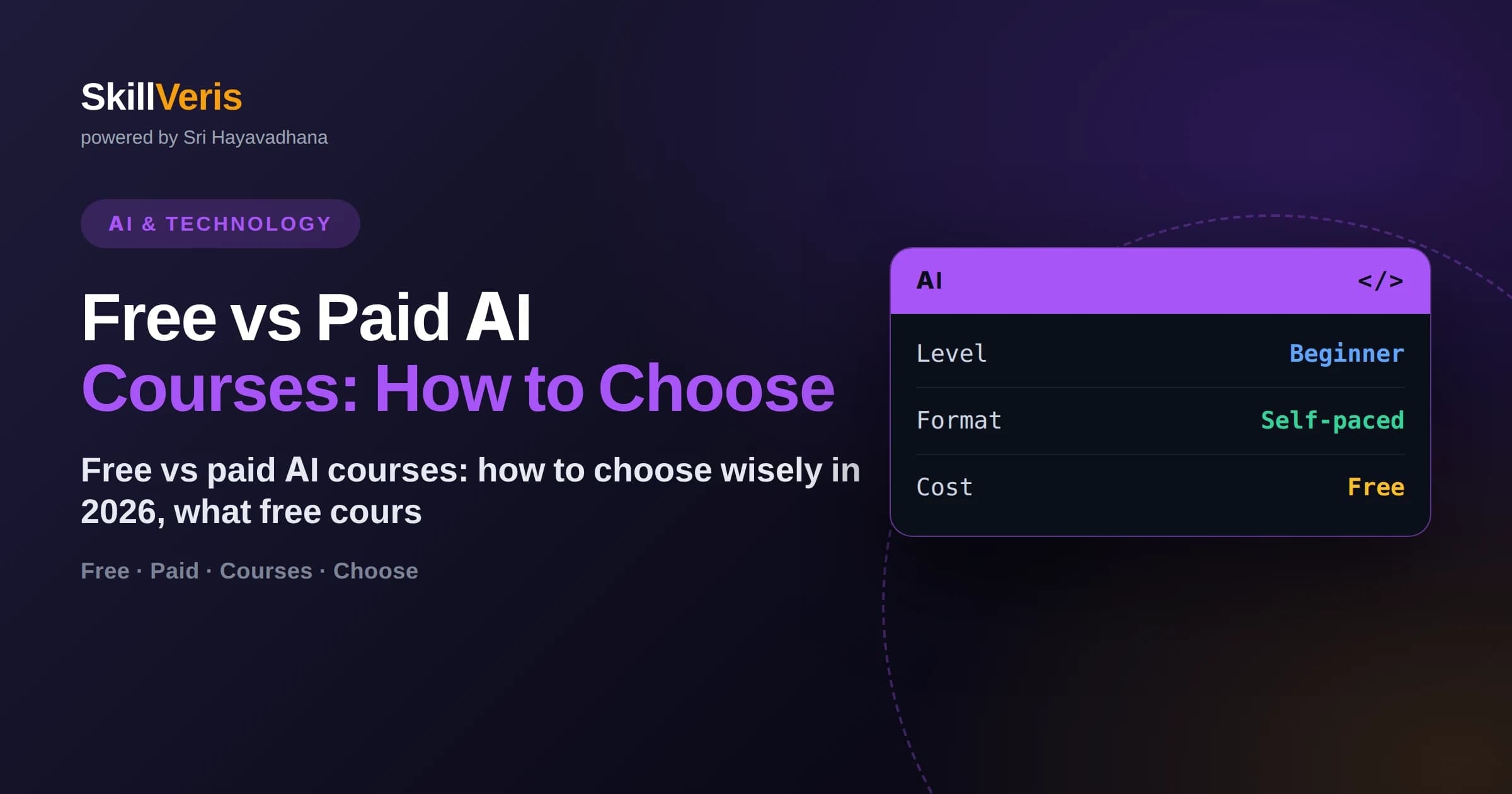 Free vs Paid AI Courses: How to Choose