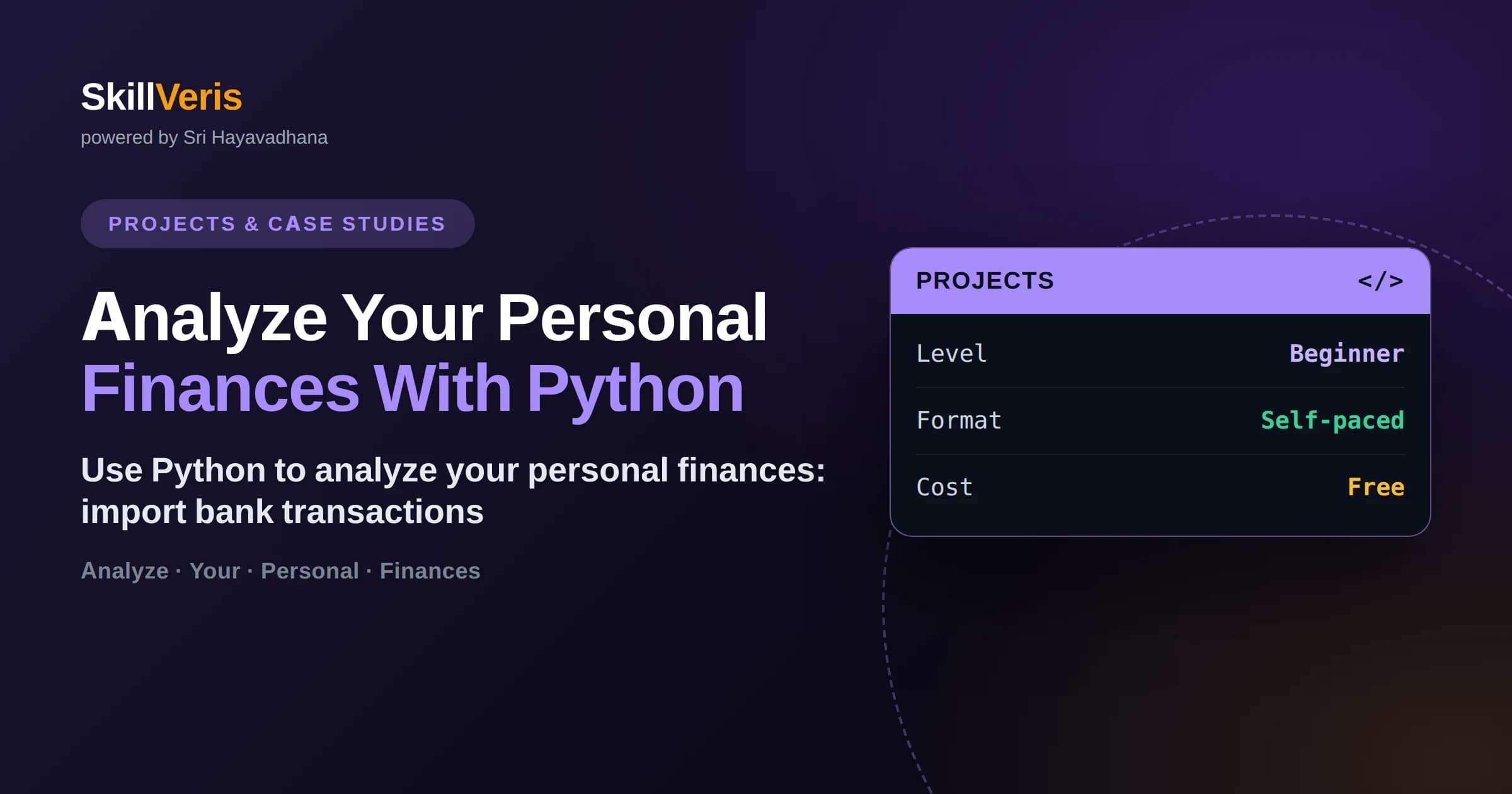 Analyze Your Personal Finances With Python
