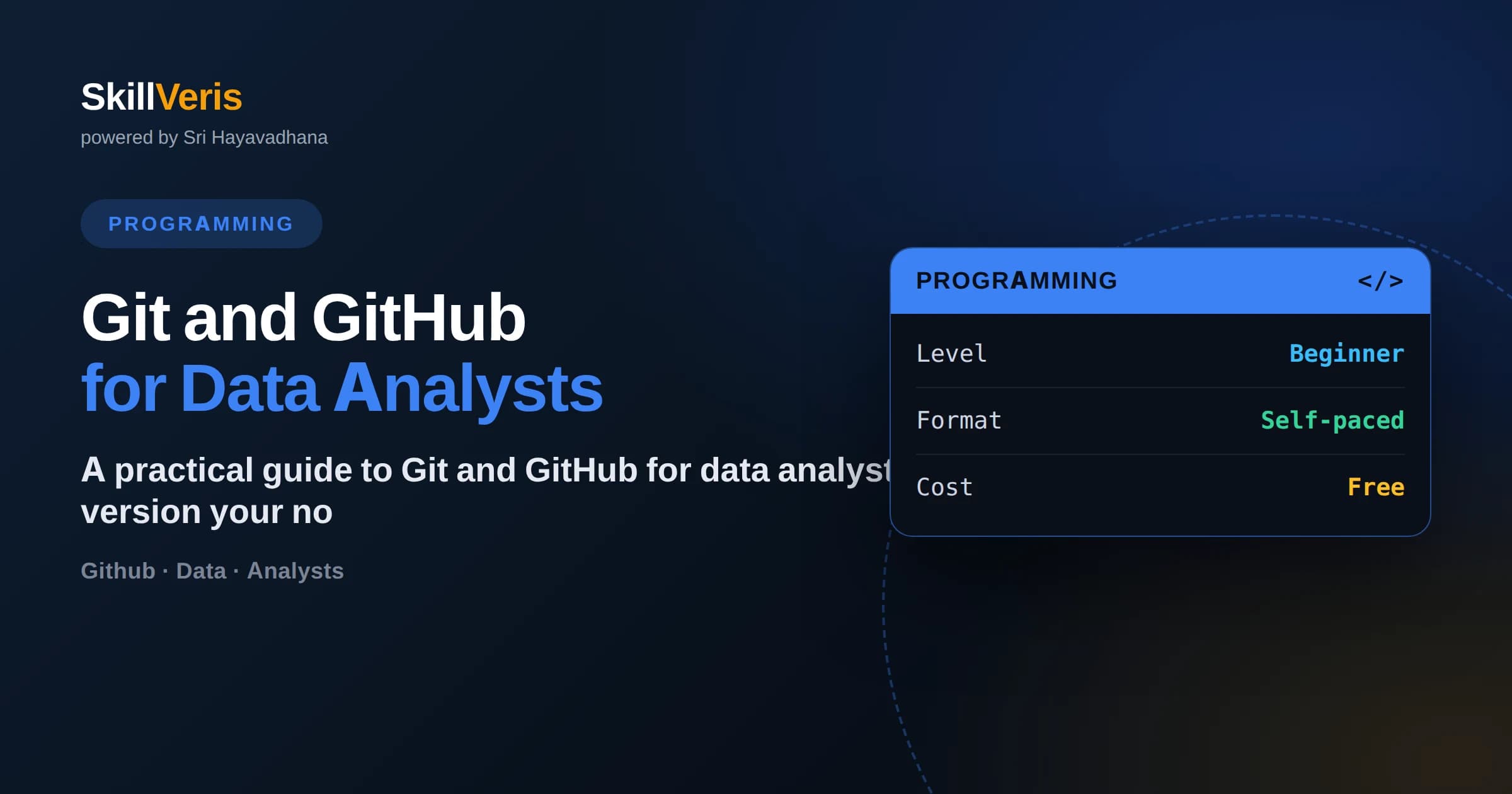 Git and GitHub for Data Analysts