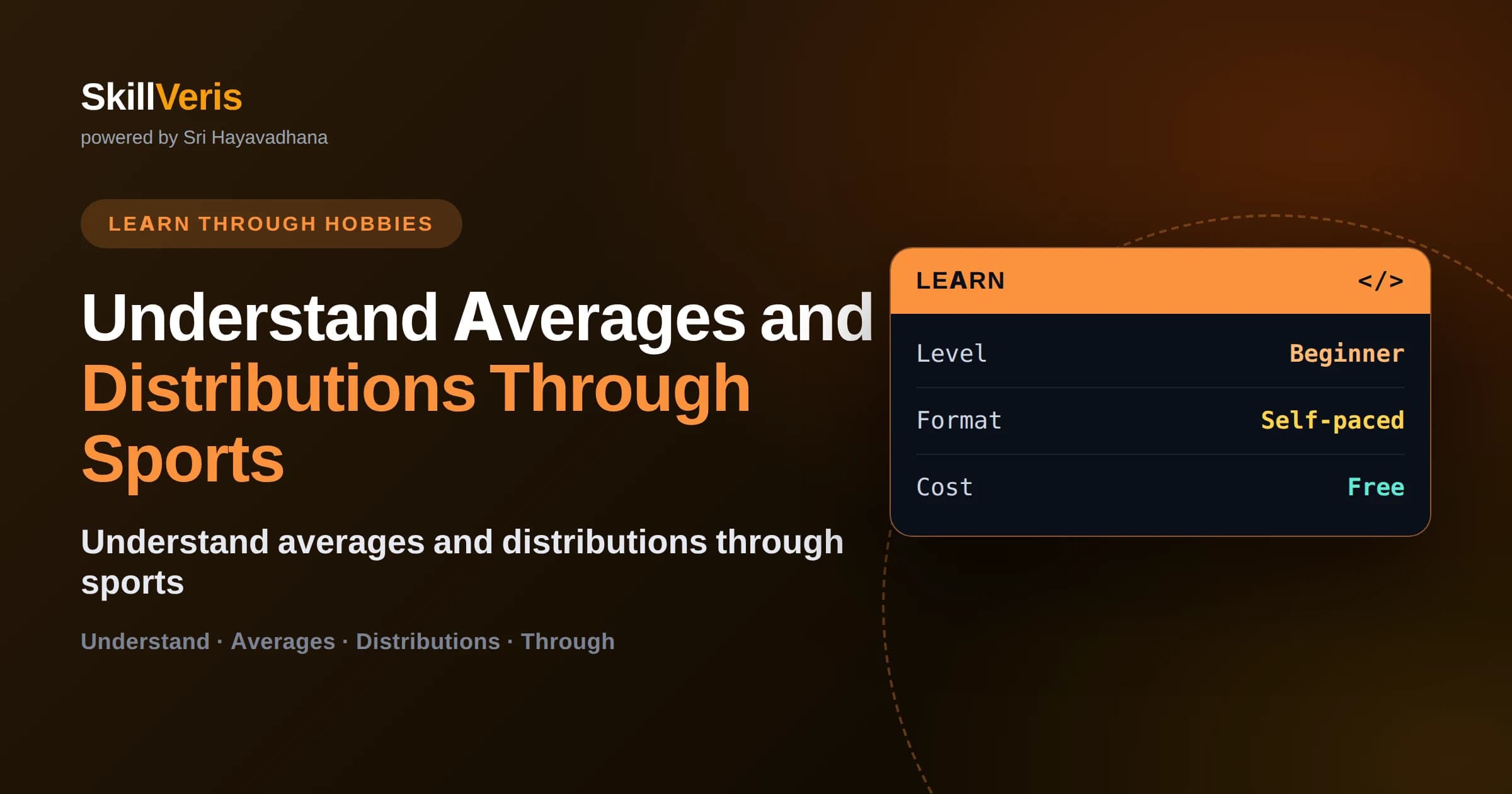Understand Averages and Distributions Through Sports