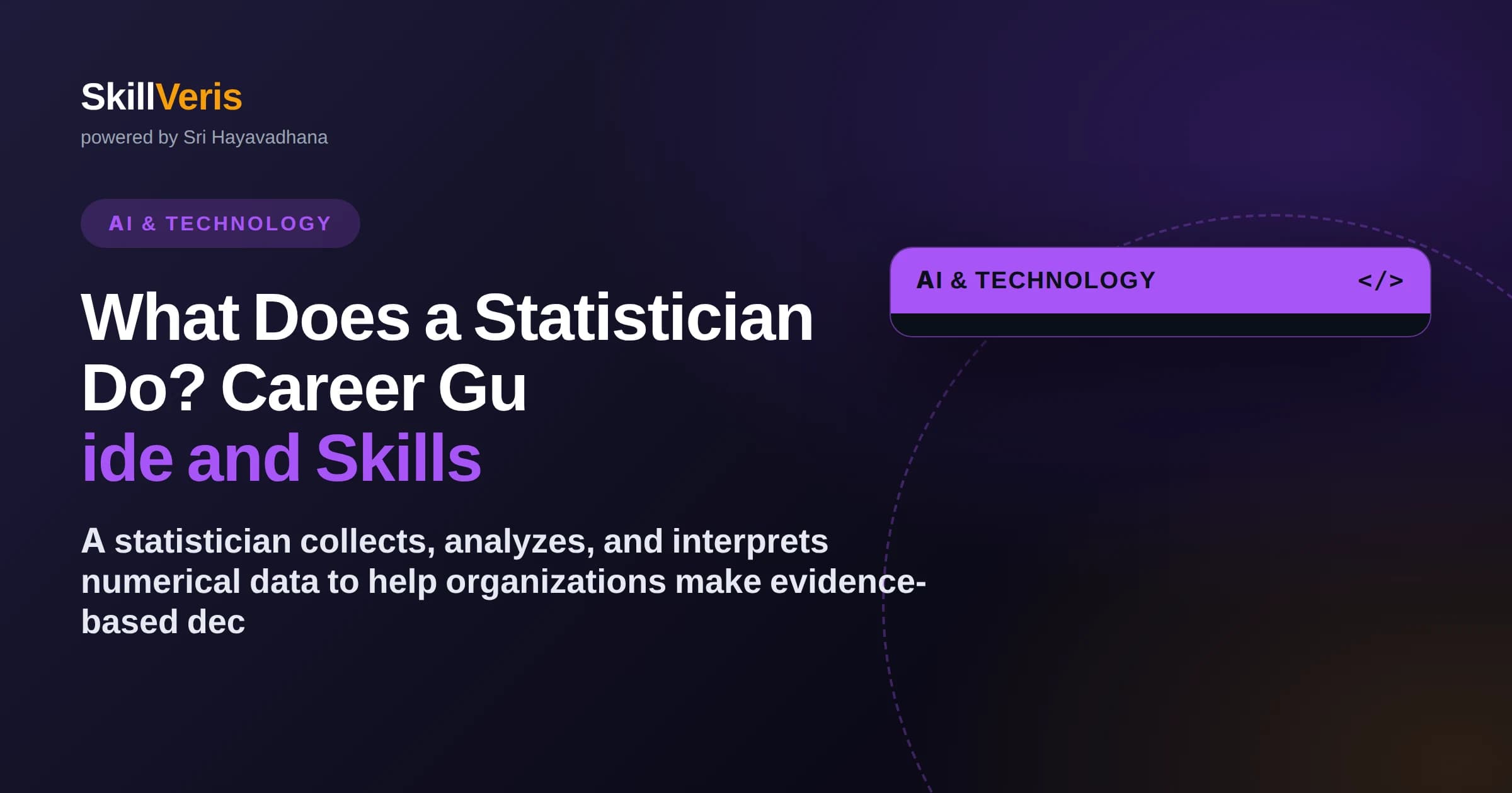 What Does a Statistician Do? Career Guide and Skills