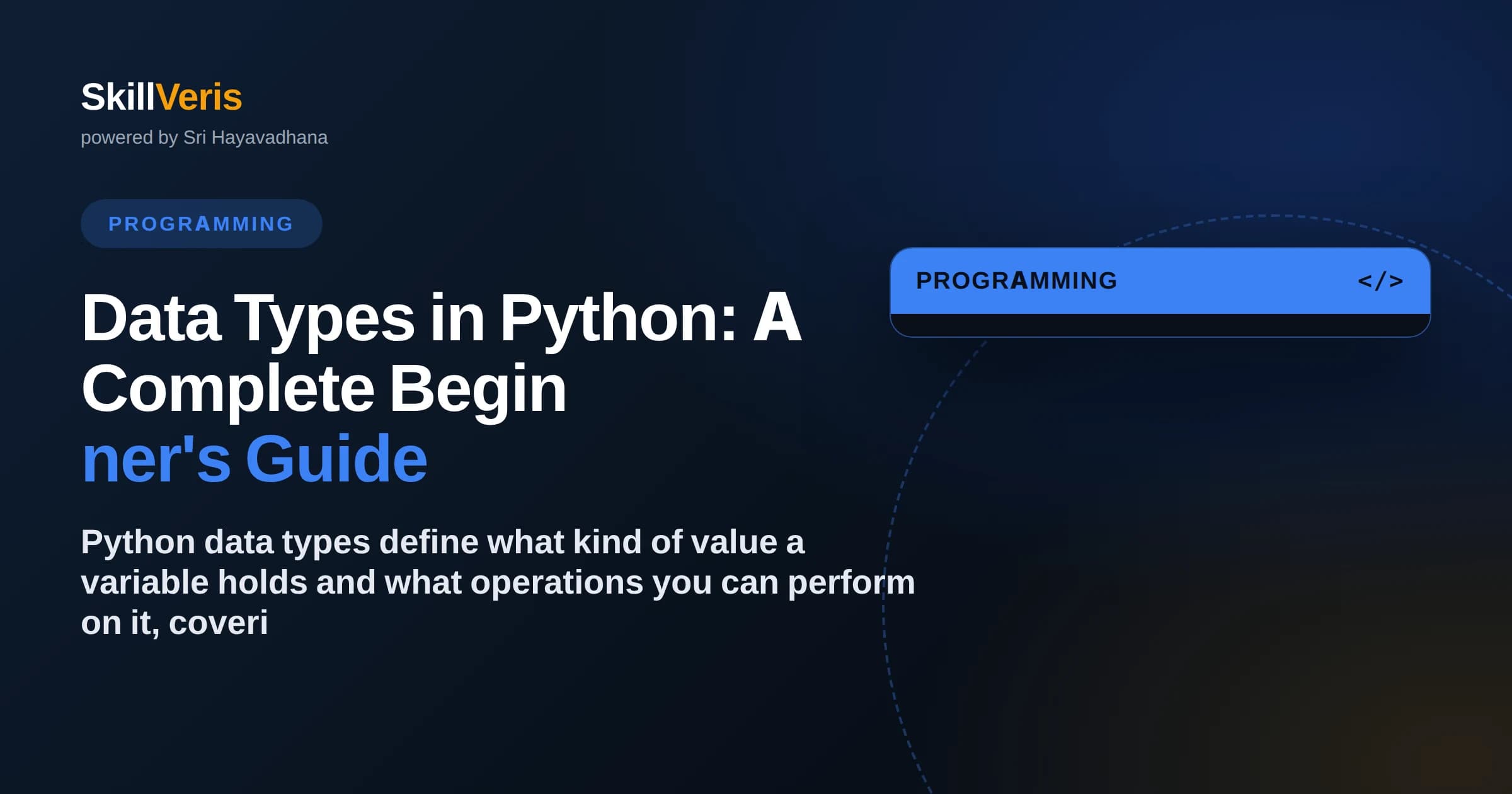 Data Types in Python: A Complete Beginner's Guide