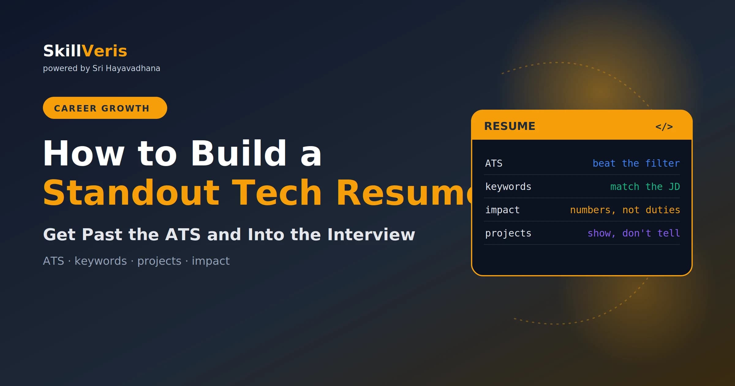 How to Build a Standout Tech Resume in 2026