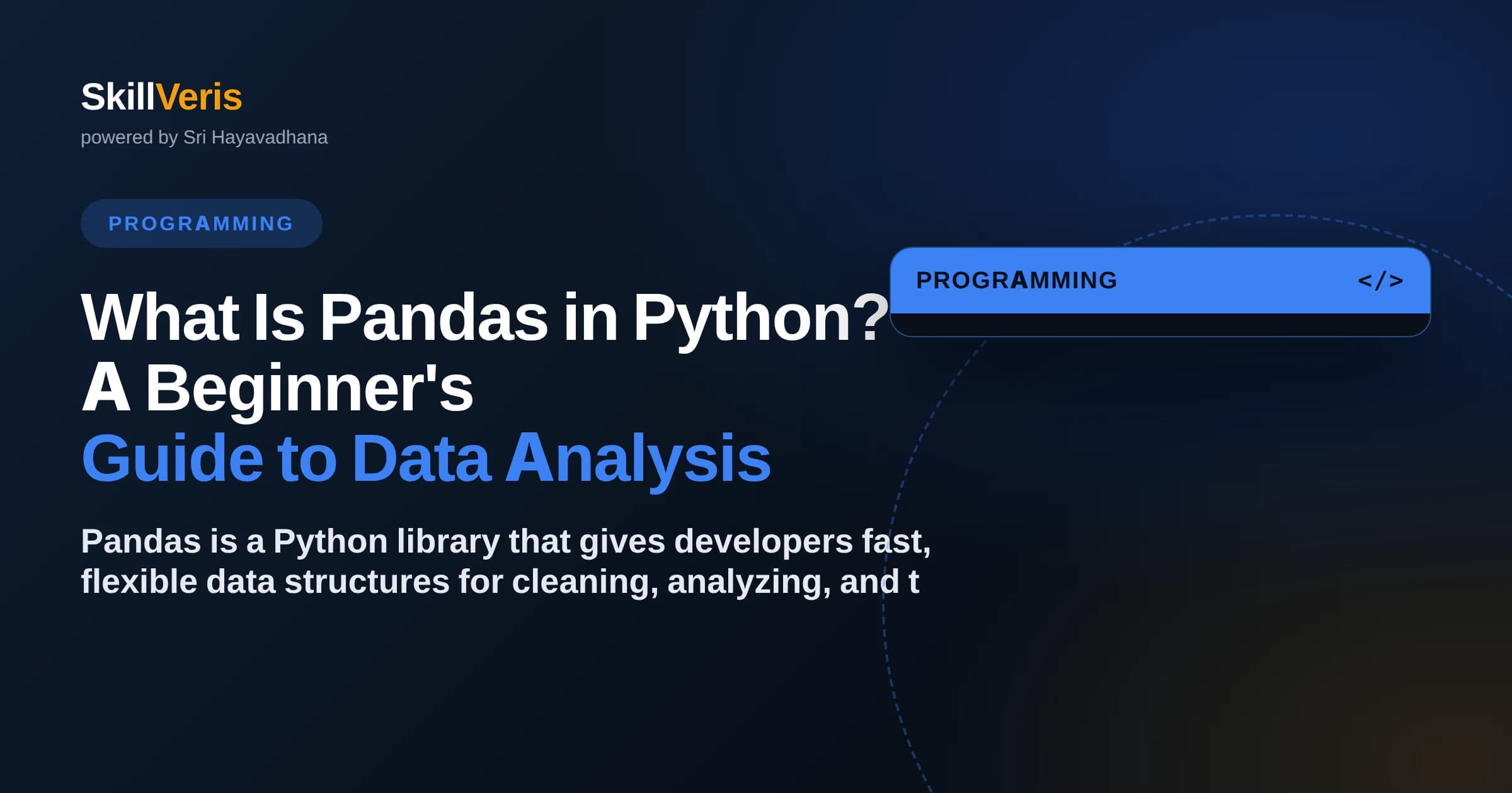 What Is Pandas in Python? A Beginner's Guide to Data Analysis
