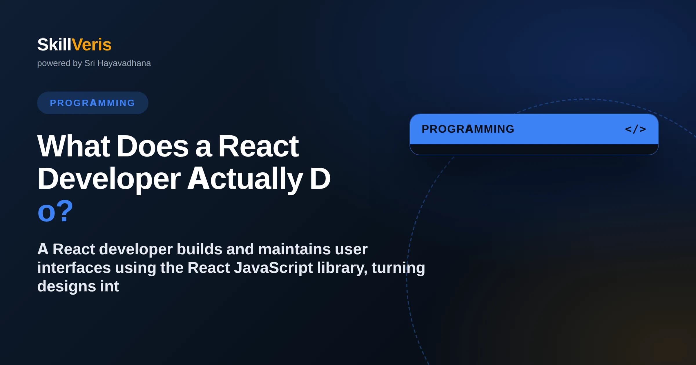 What Does a React Developer Actually Do?