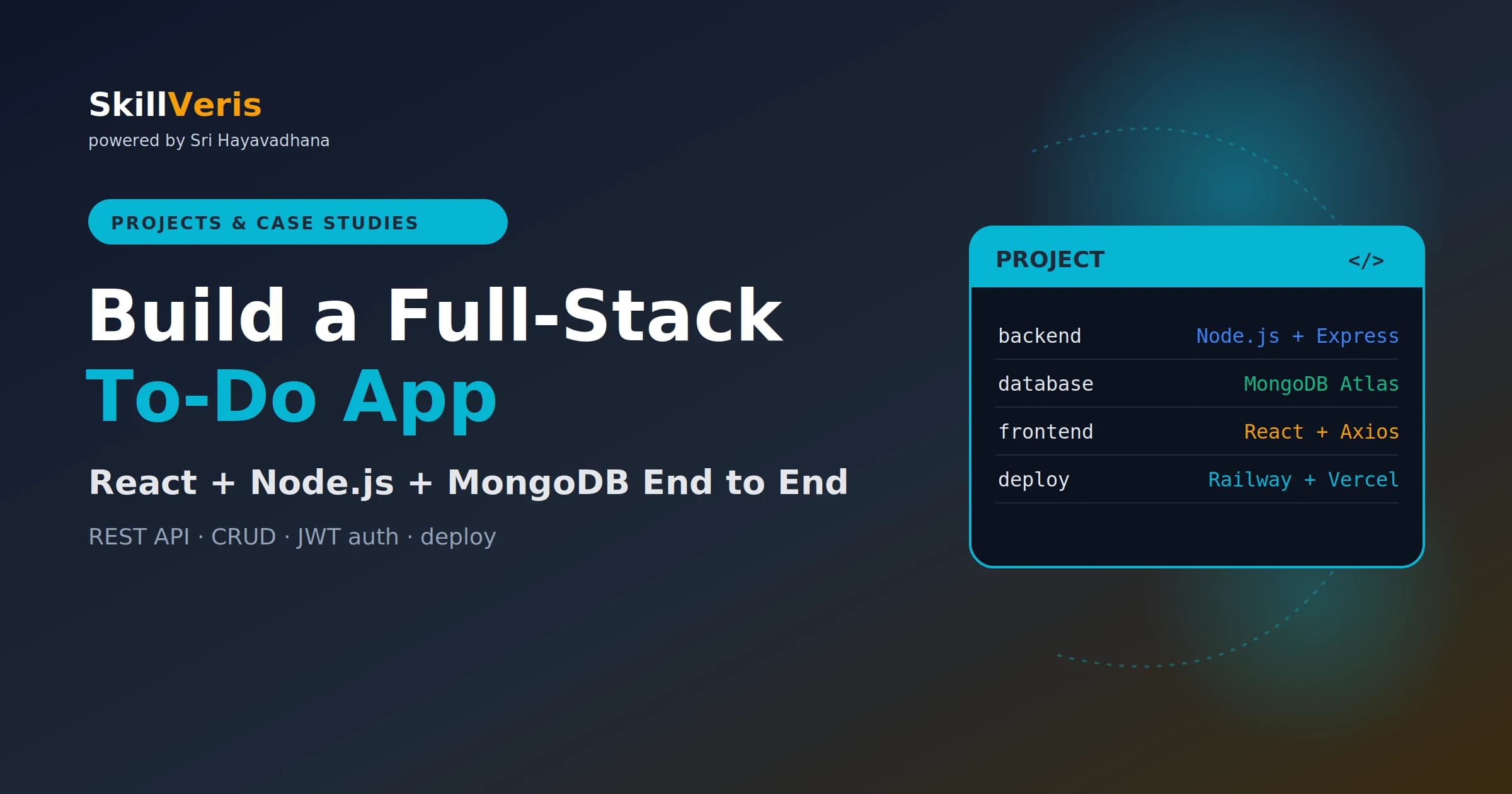 Project: Build a Full-Stack To-Do App with React, Node.js and MongoDB