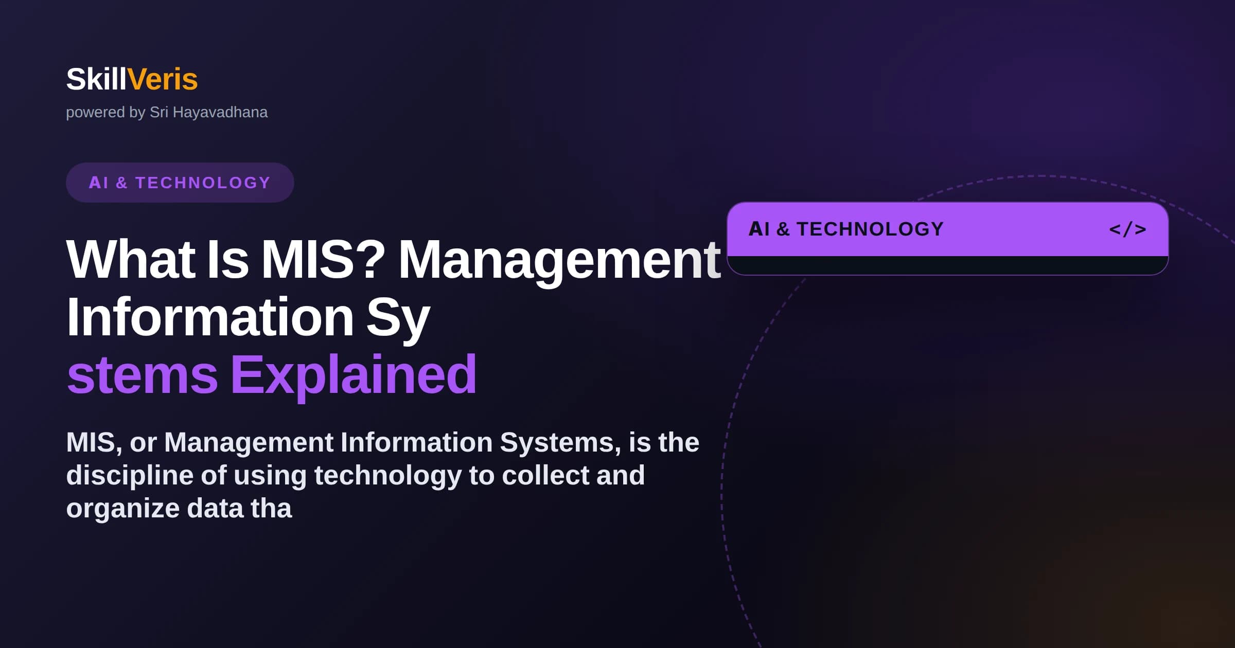 What Is MIS? Management Information Systems Explained