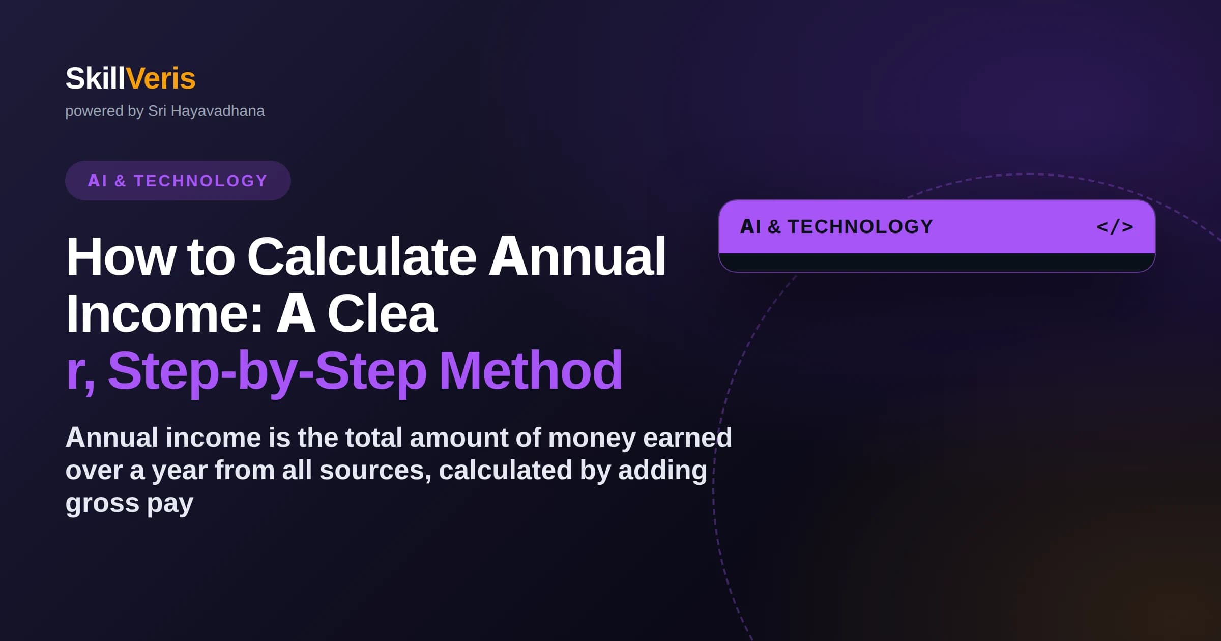 How to Calculate Annual Income: A Clear, Step-by-Step Method