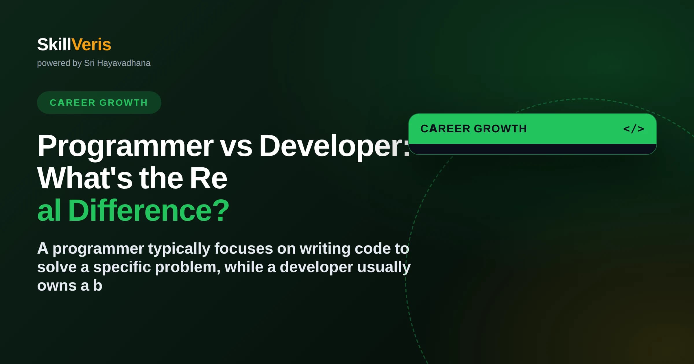 Programmer vs Developer: What's the Real Difference?
