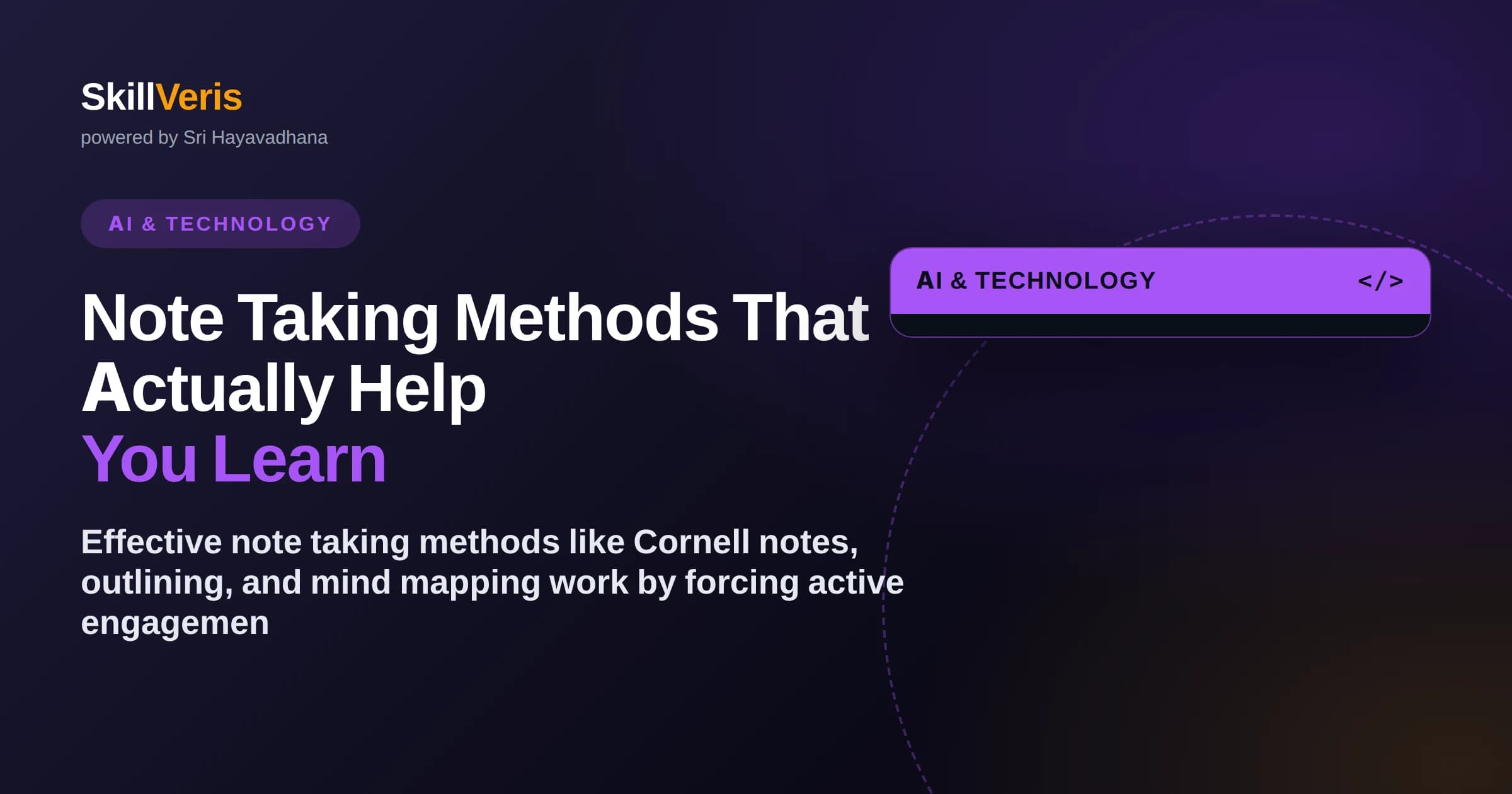 Note Taking Methods That Actually Help You Learn