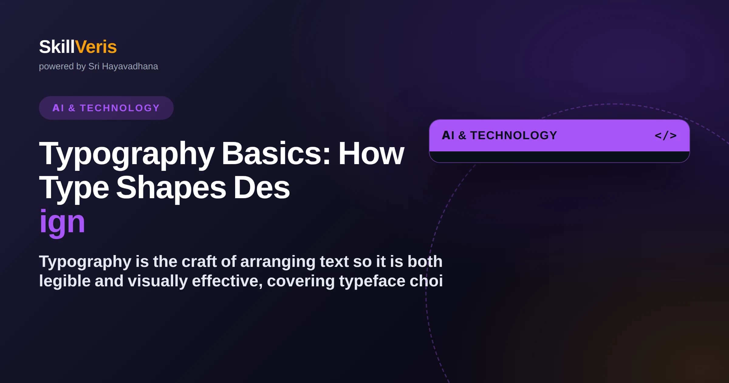 Typography Basics: How Type Shapes Design