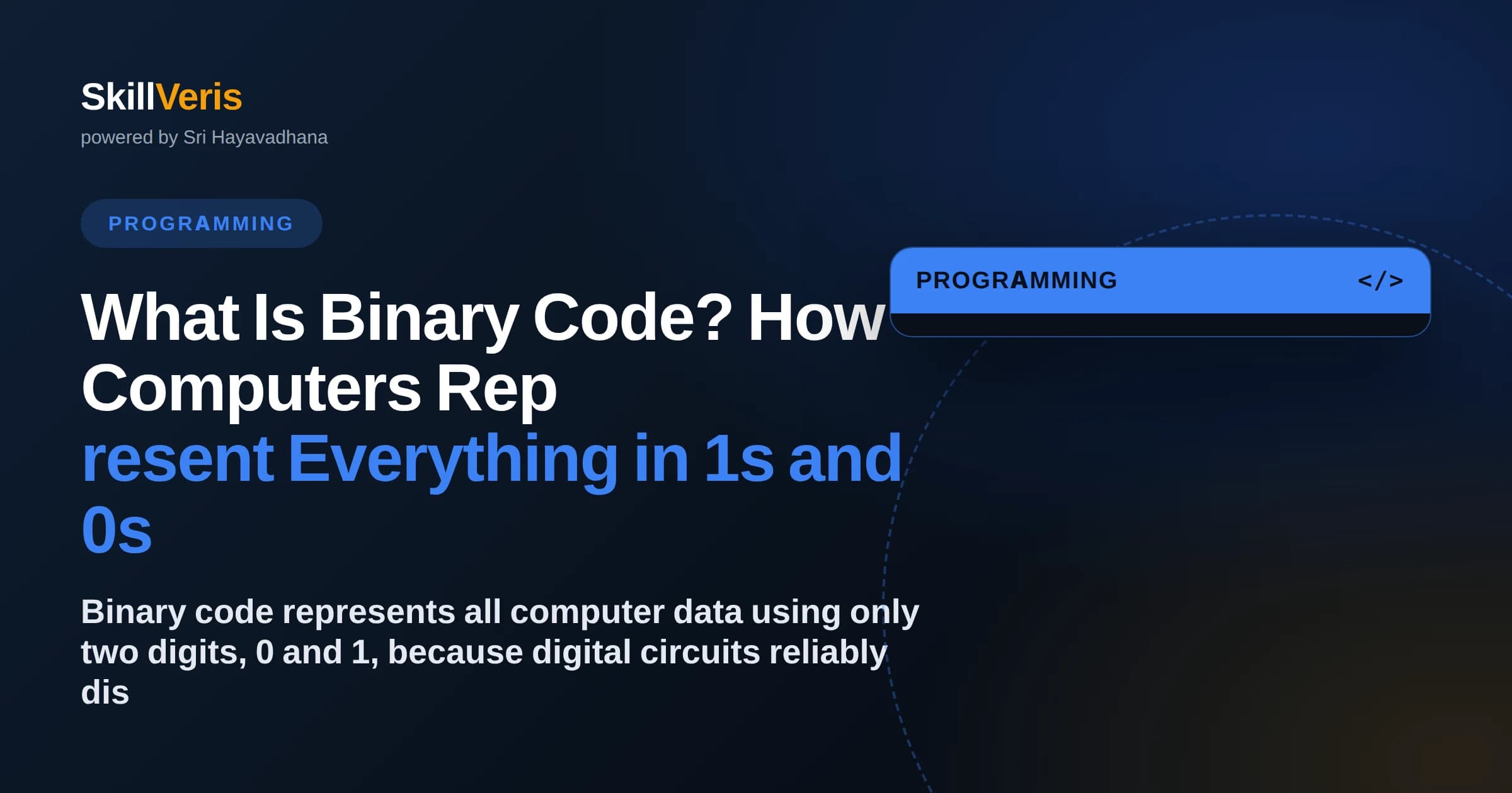 What Is Binary Code? How Computers Represent Everything in 1s and 0s