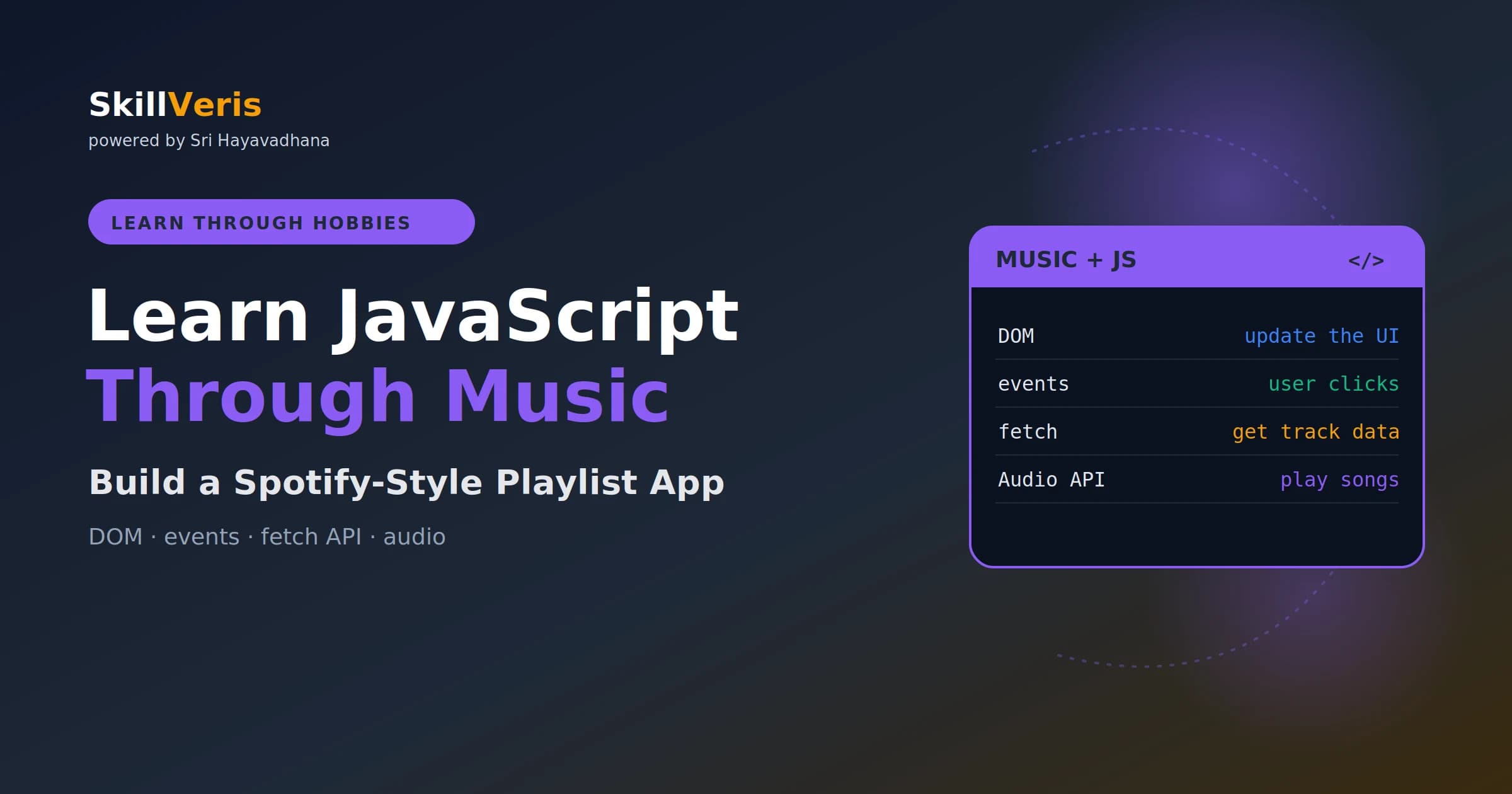 Learn JavaScript Through Music: Build a Playlist App