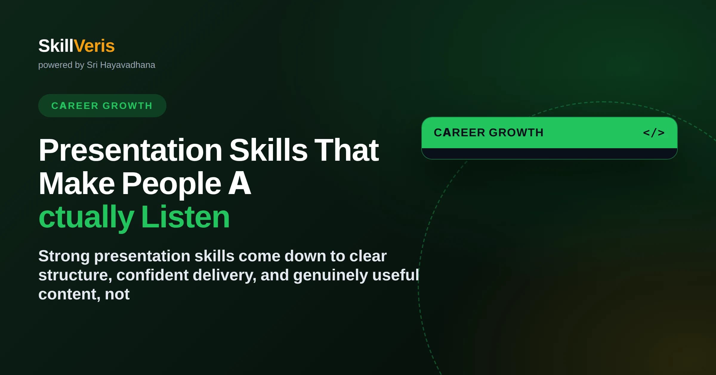 Presentation Skills That Make People Actually Listen