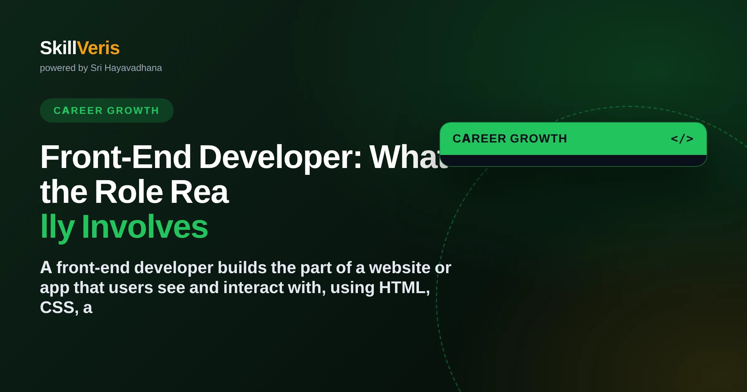 Front-End Developer: What the Role Really Involves