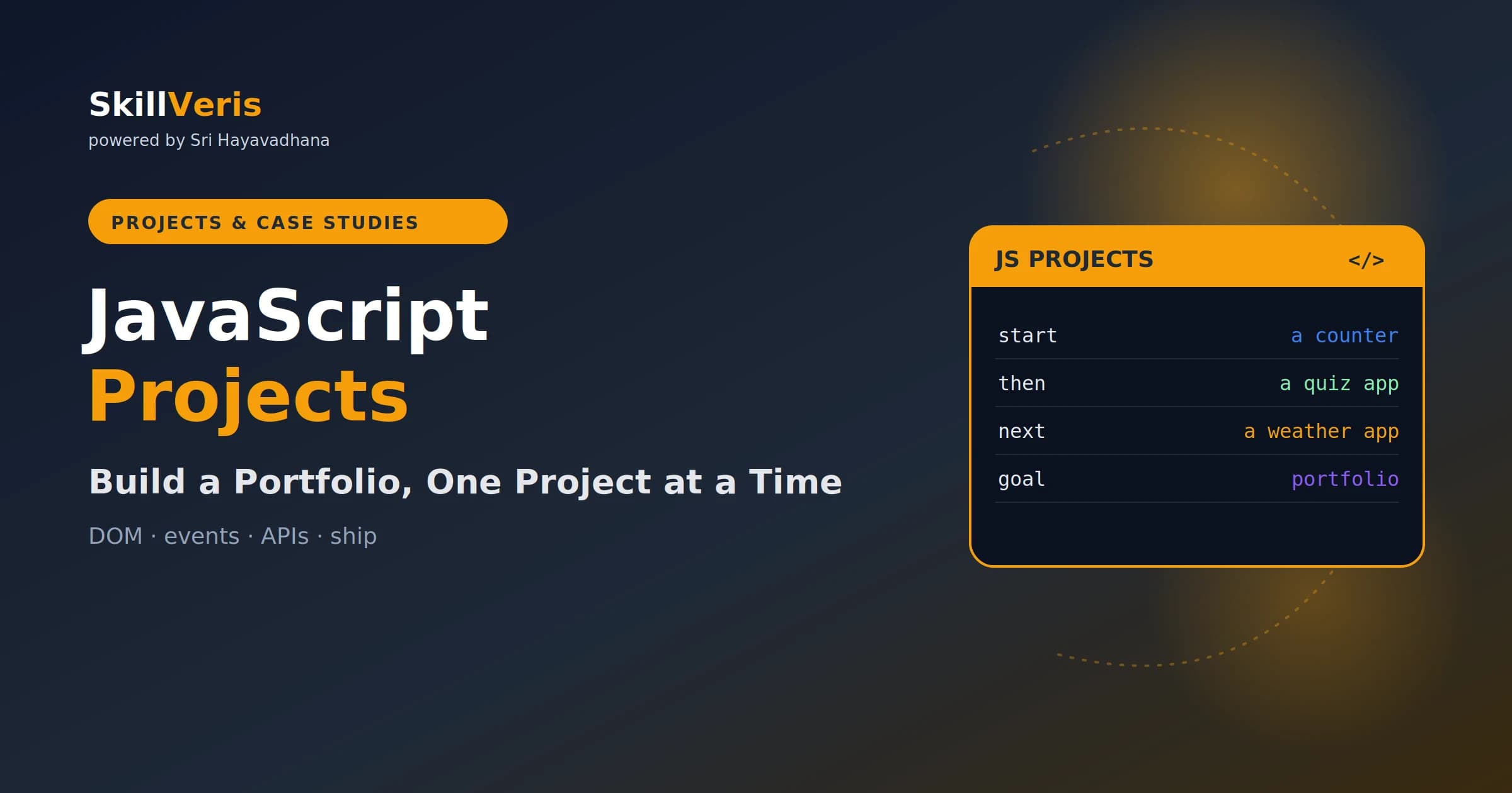 JavaScript Projects for Beginners to Build a Portfolio
