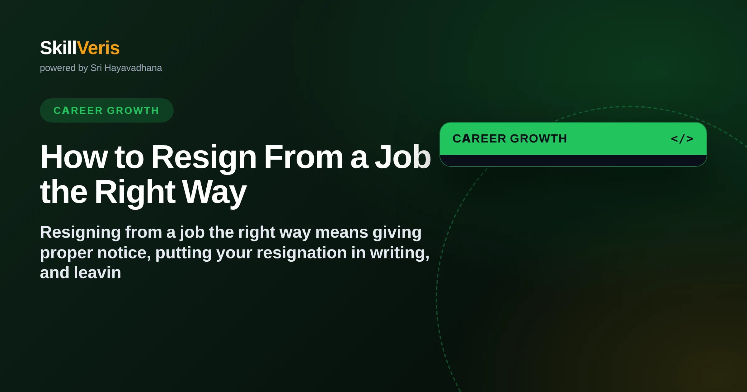 How to Resign From a Job the Right Way