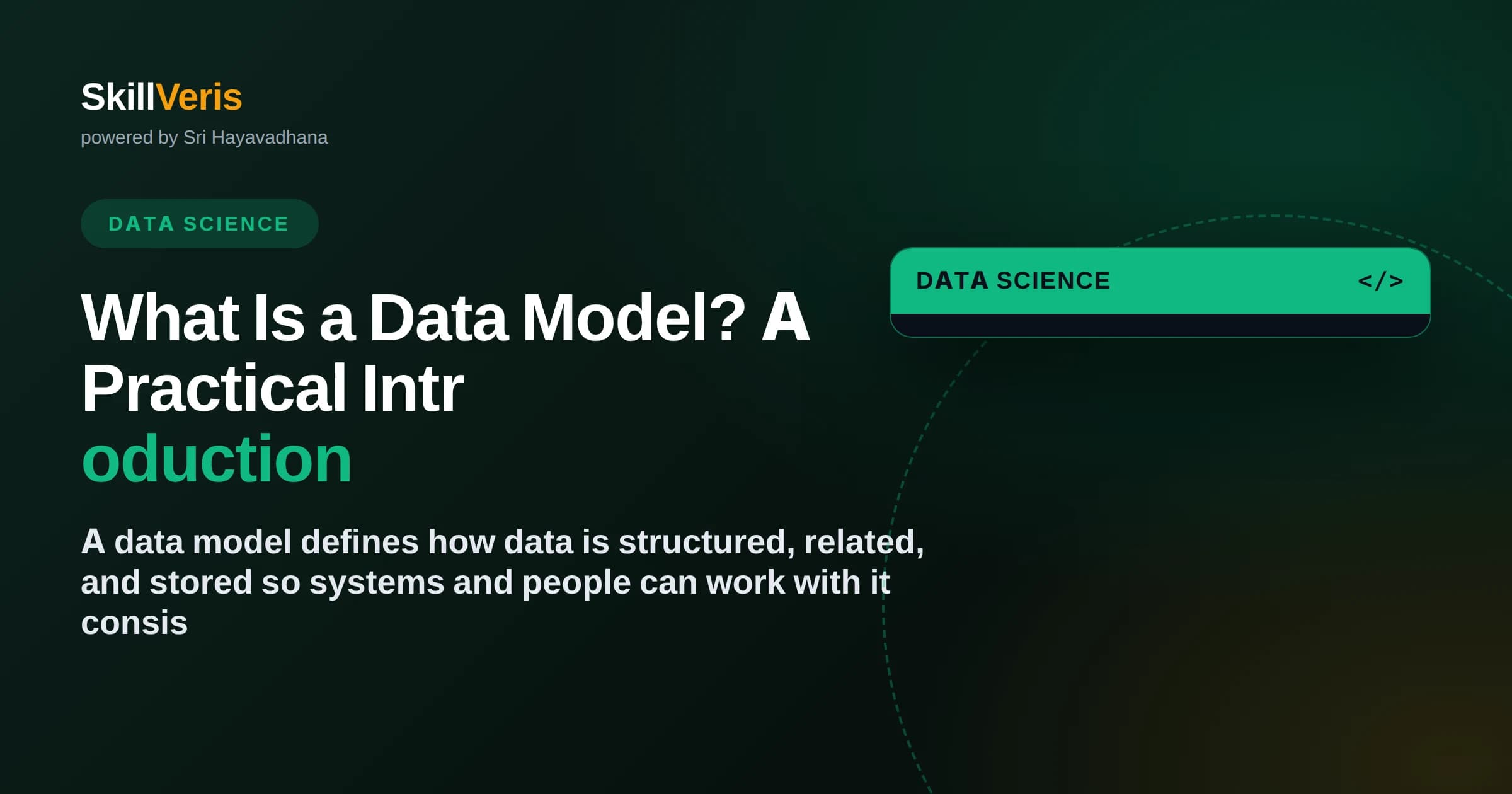 What Is a Data Model? A Practical Introduction