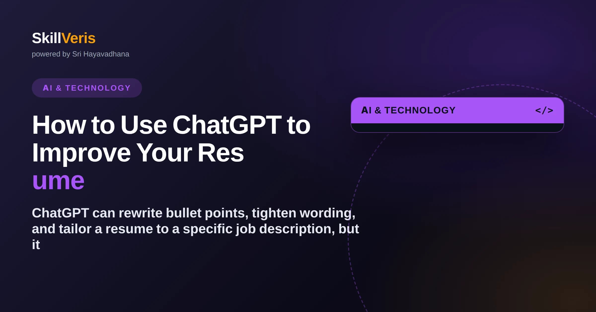 How to Use ChatGPT to Improve Your Resume