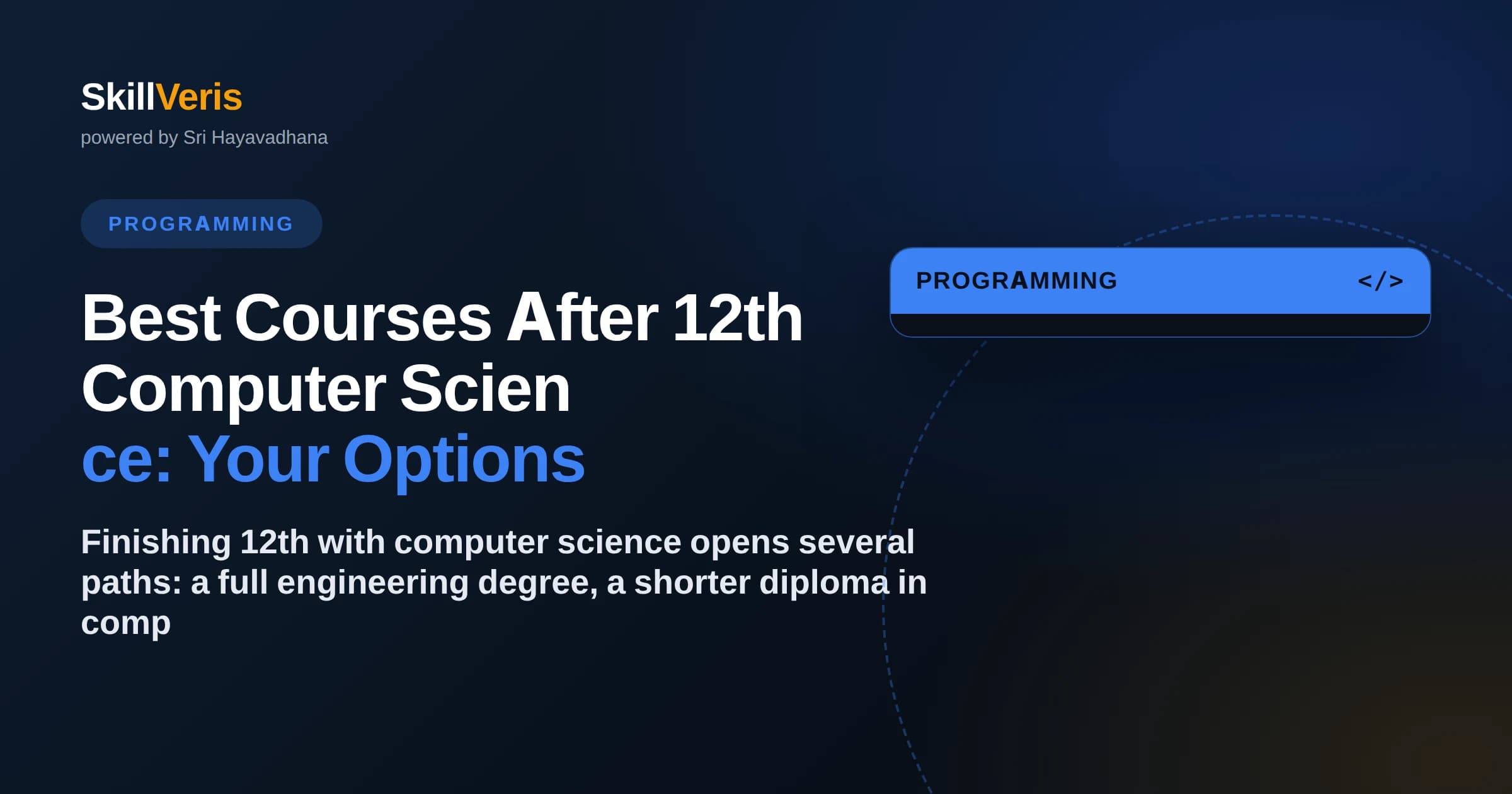 Best Courses After 12th Computer Science: Your Options