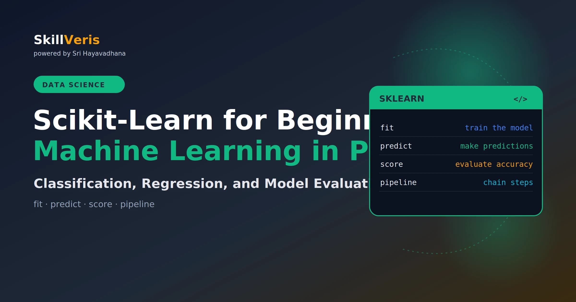 Scikit-Learn for Beginners: Machine Learning in Python