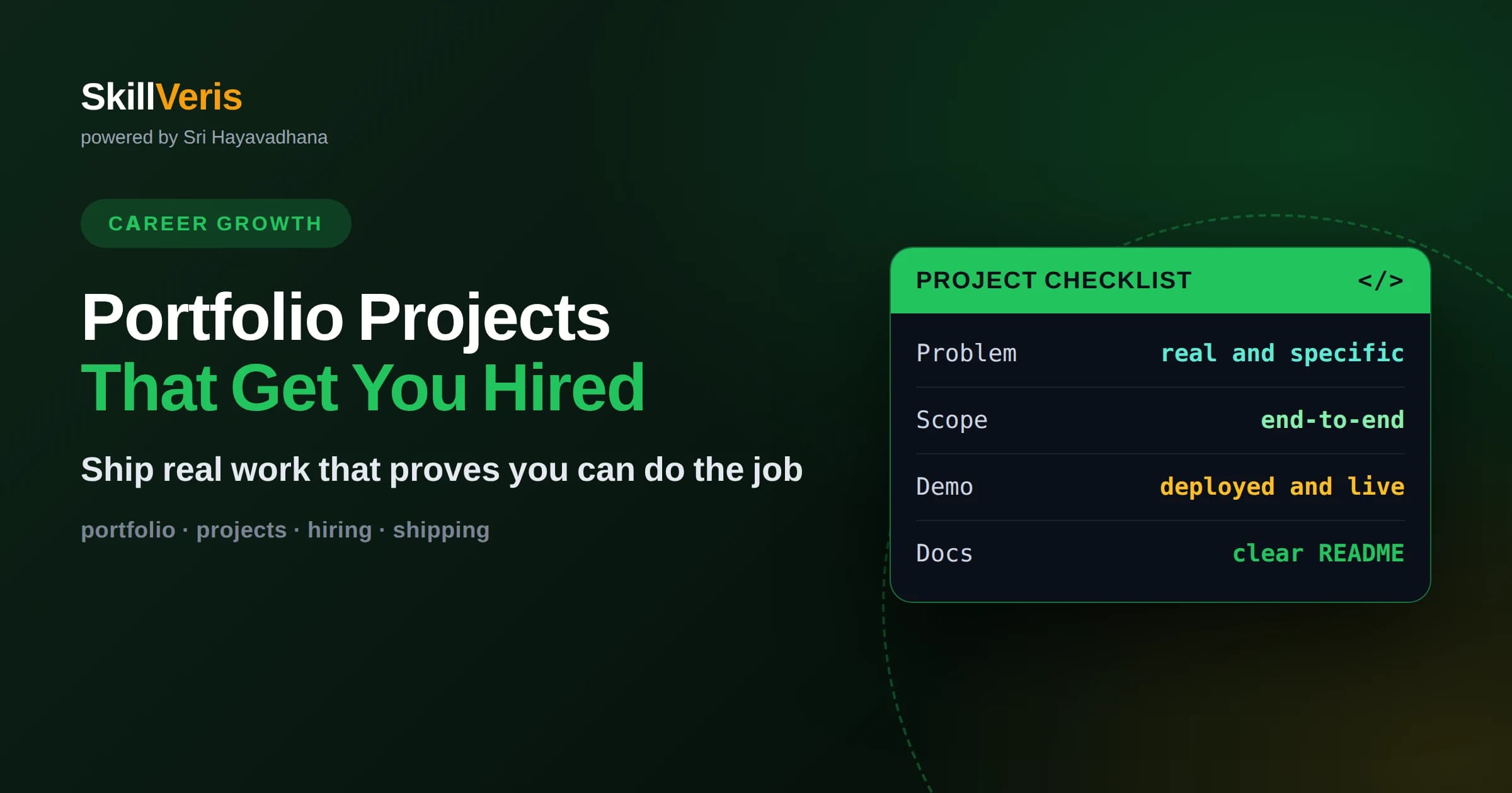 Portfolio Projects That Get You Hired