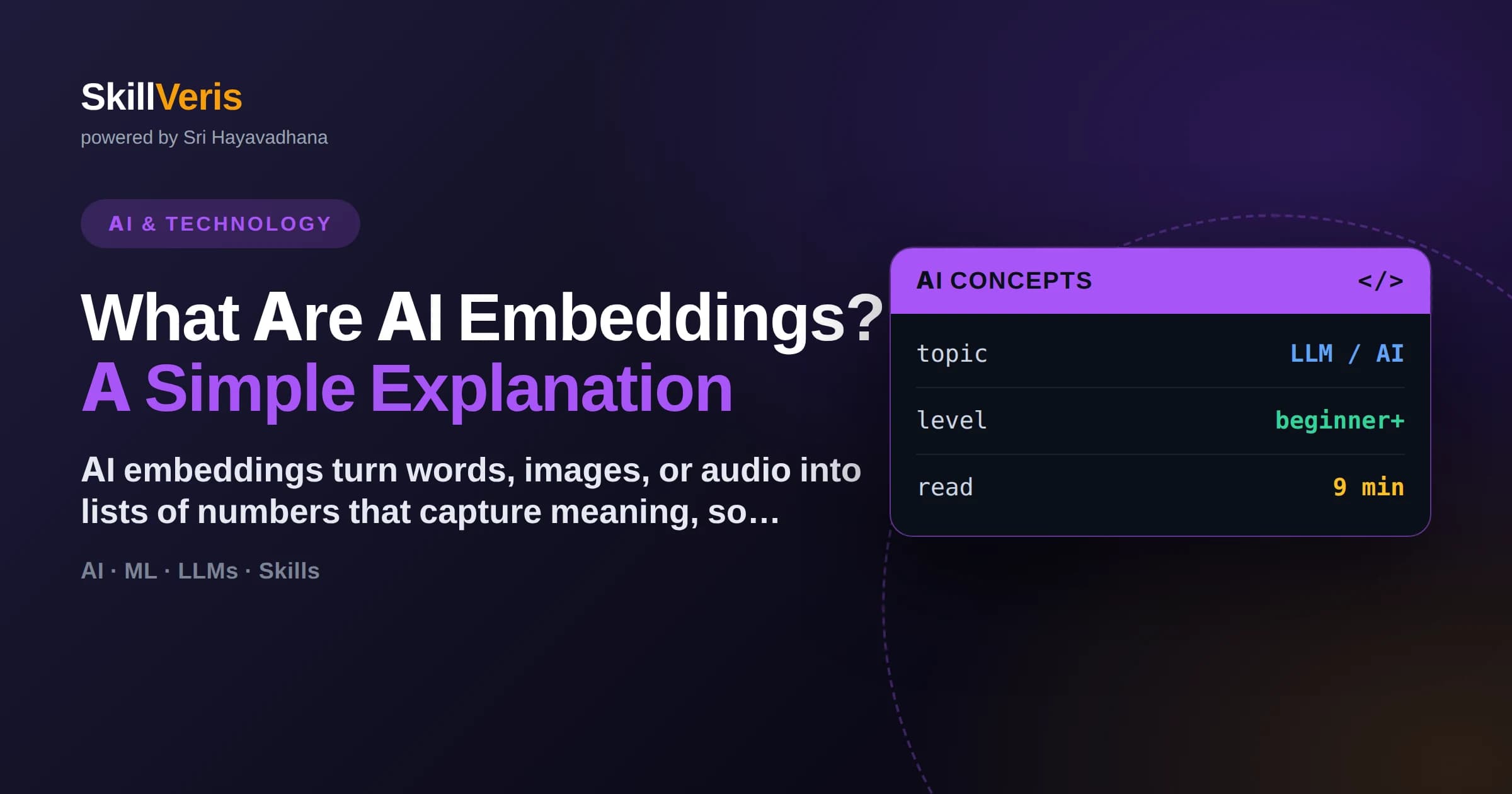 What Are AI Embeddings? A Simple Explanation