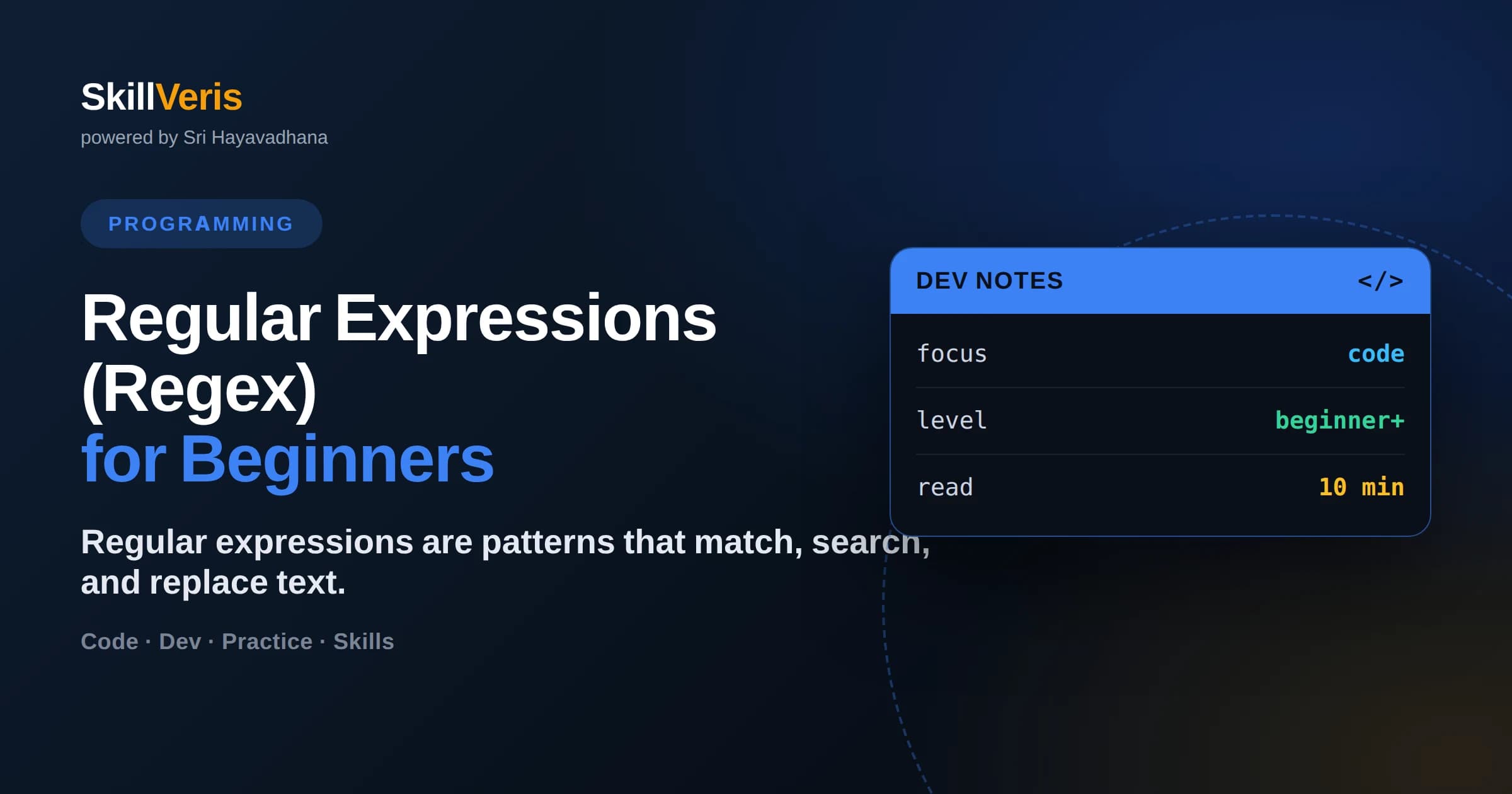 Regular Expressions (Regex) for Beginners