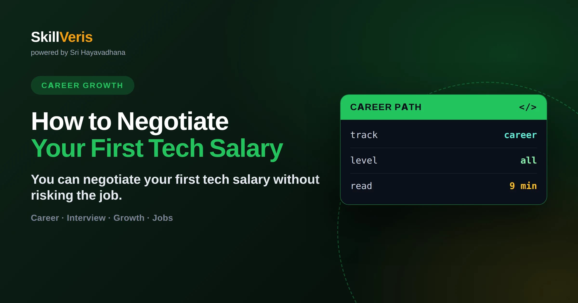 How to Negotiate Your First Tech Salary