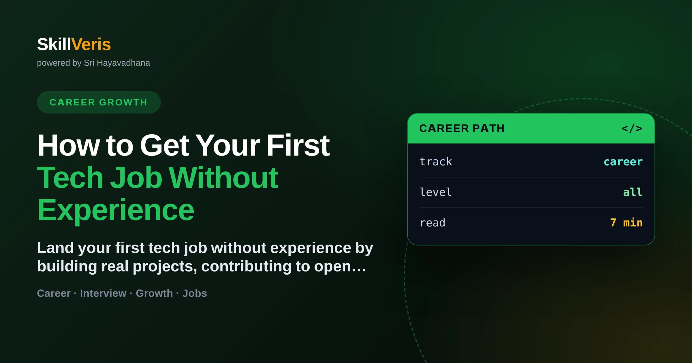 How to Get Your First Tech Job Without Experience
