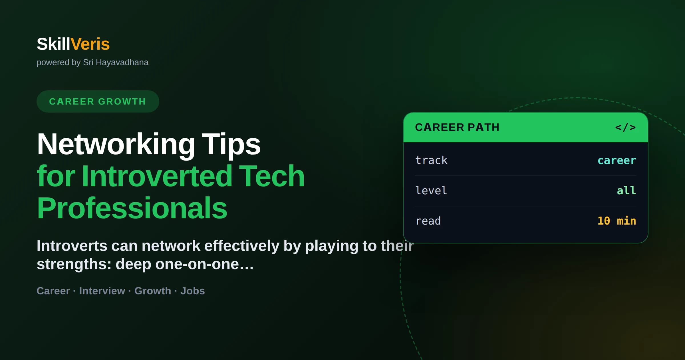 Networking Tips for Introverted Tech Professionals