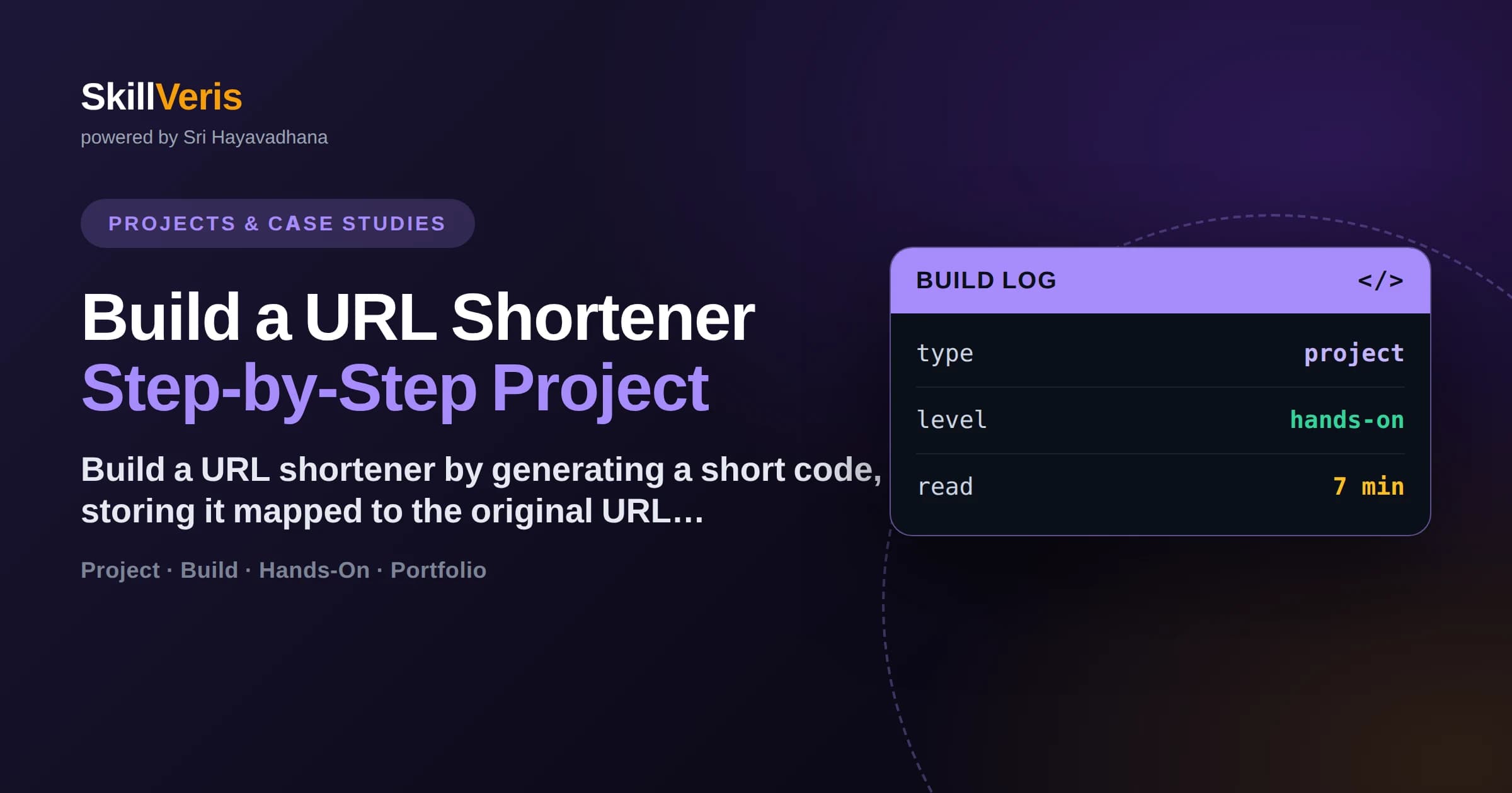 Build a URL Shortener: Step-by-Step Project