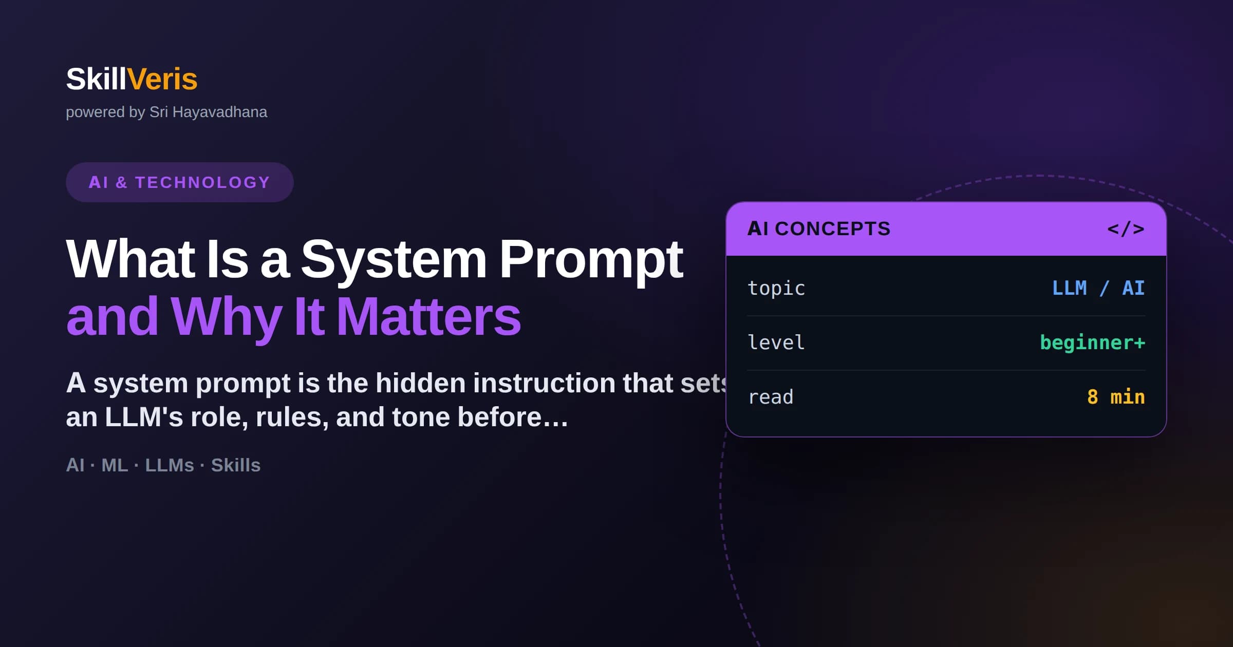 What Is a System Prompt and Why It Matters